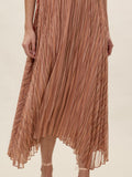Celeste Stripe Pleated Dress