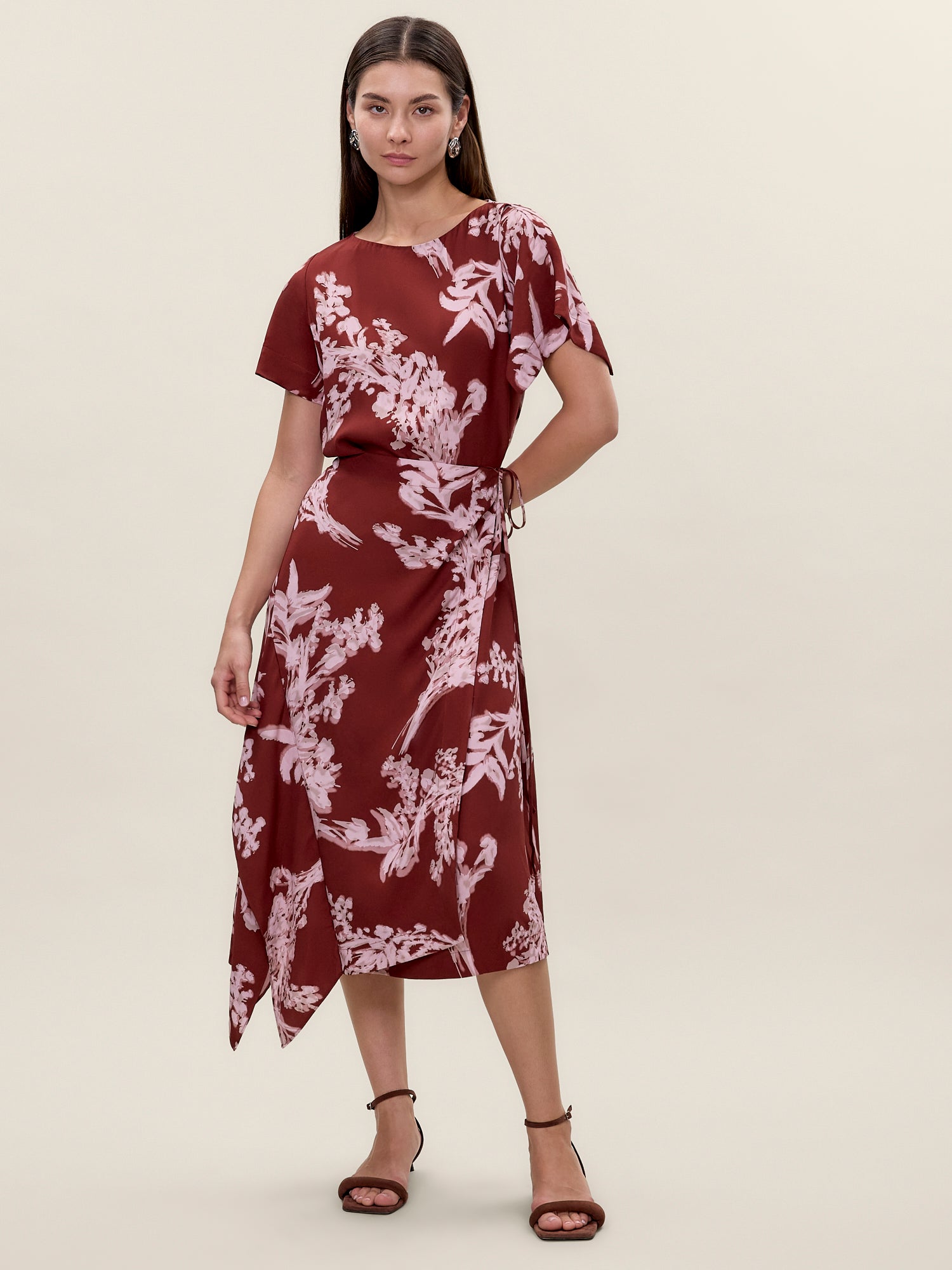 Ciara Wrap Dress in Aberdeen Combo by Rebecca Taylor