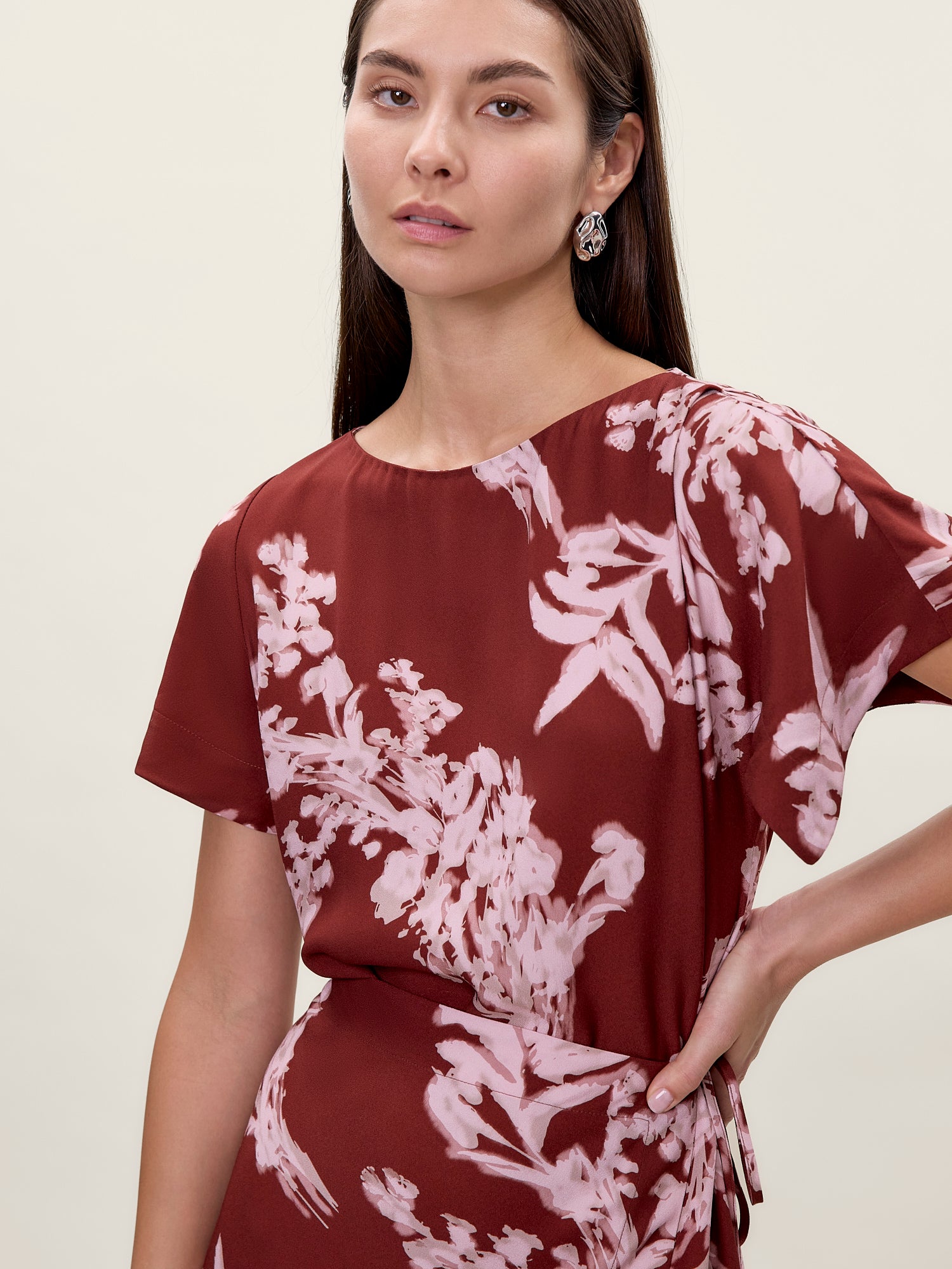 Ciara Wrap Dress in Aberdeen Combo by Rebecca Taylor