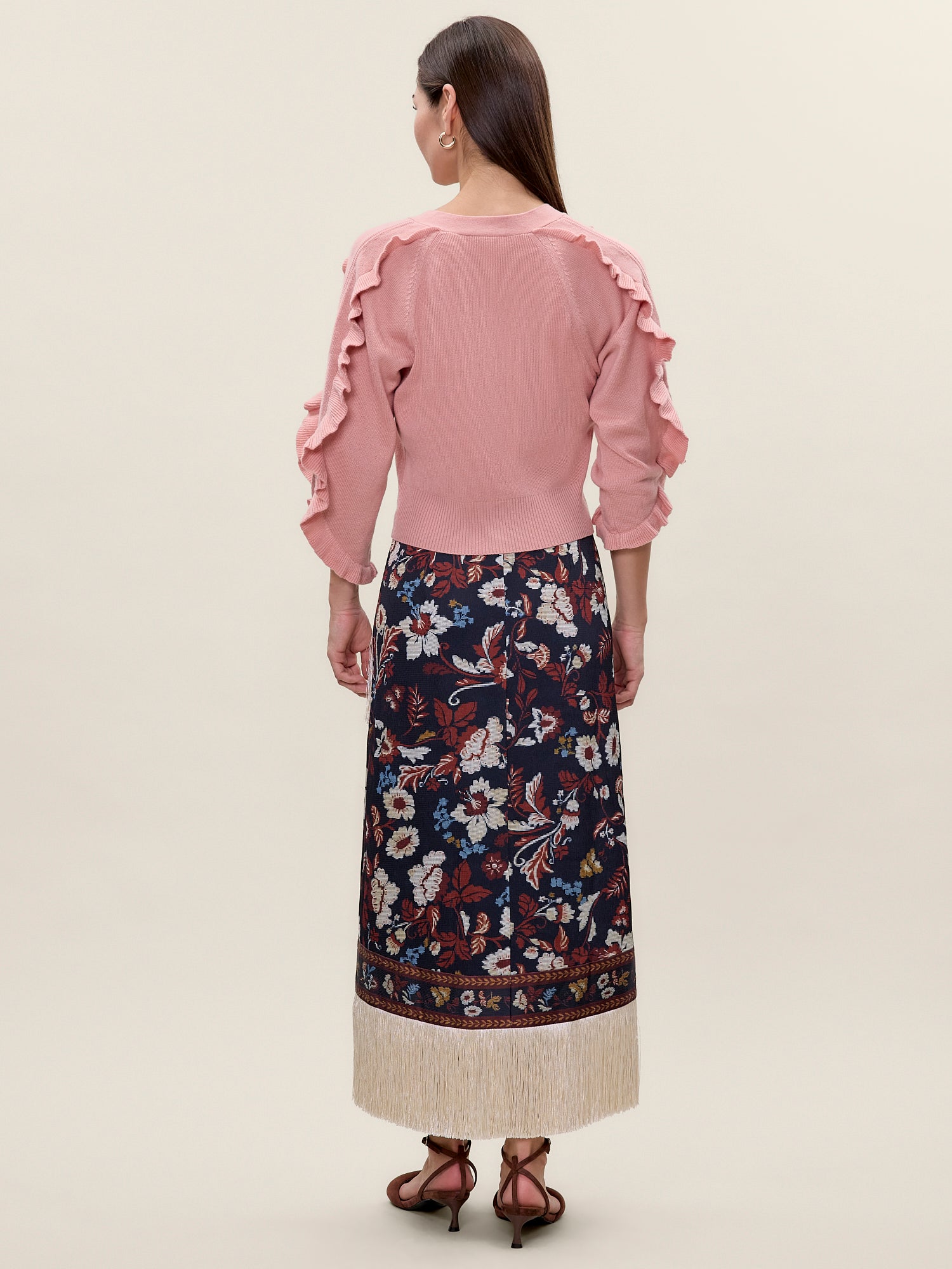 Selah Skirt in Navy Combo by Rebecca Taylor