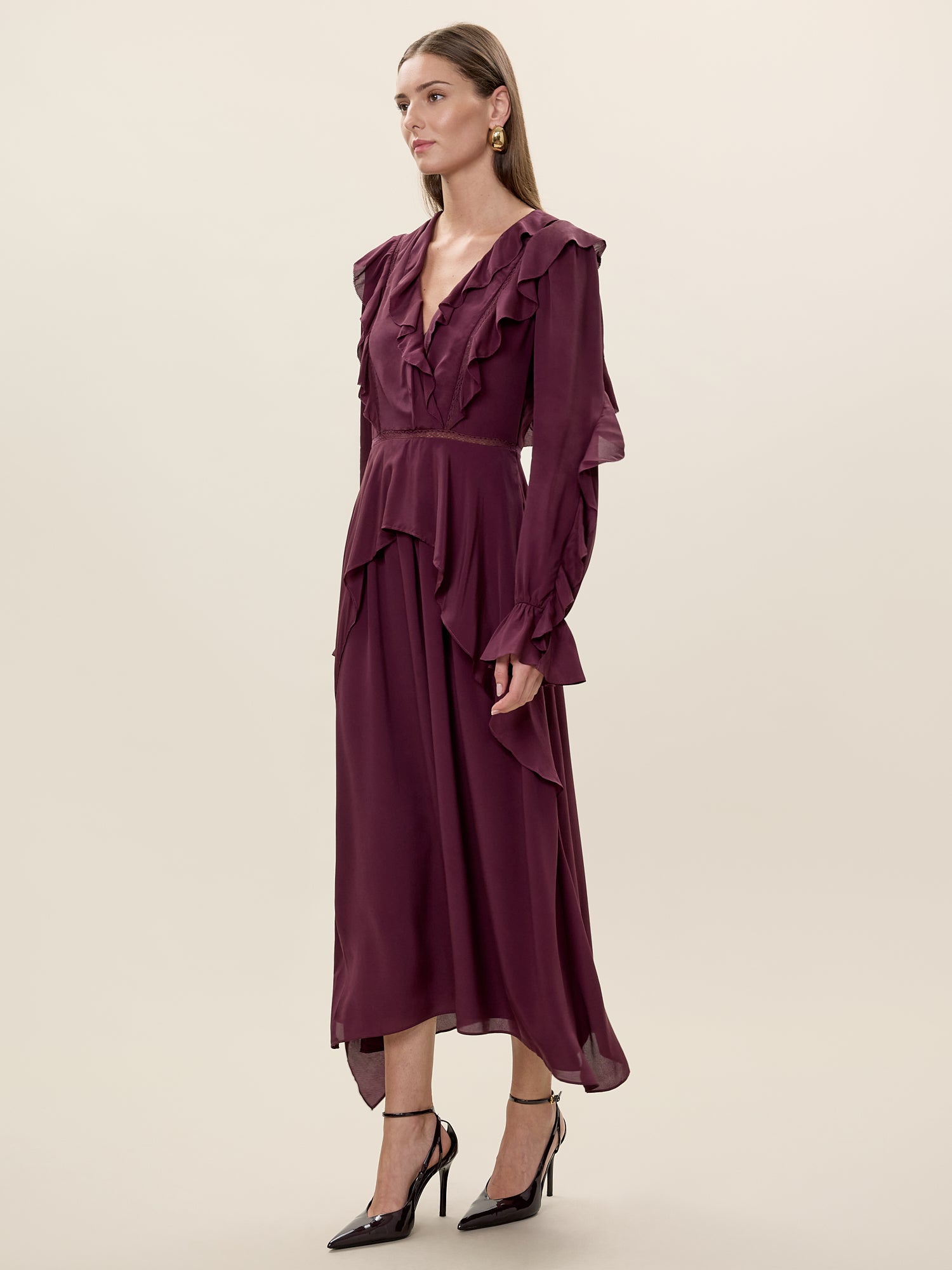 Lillith Dress in Mulberry by Rebecca Taylor