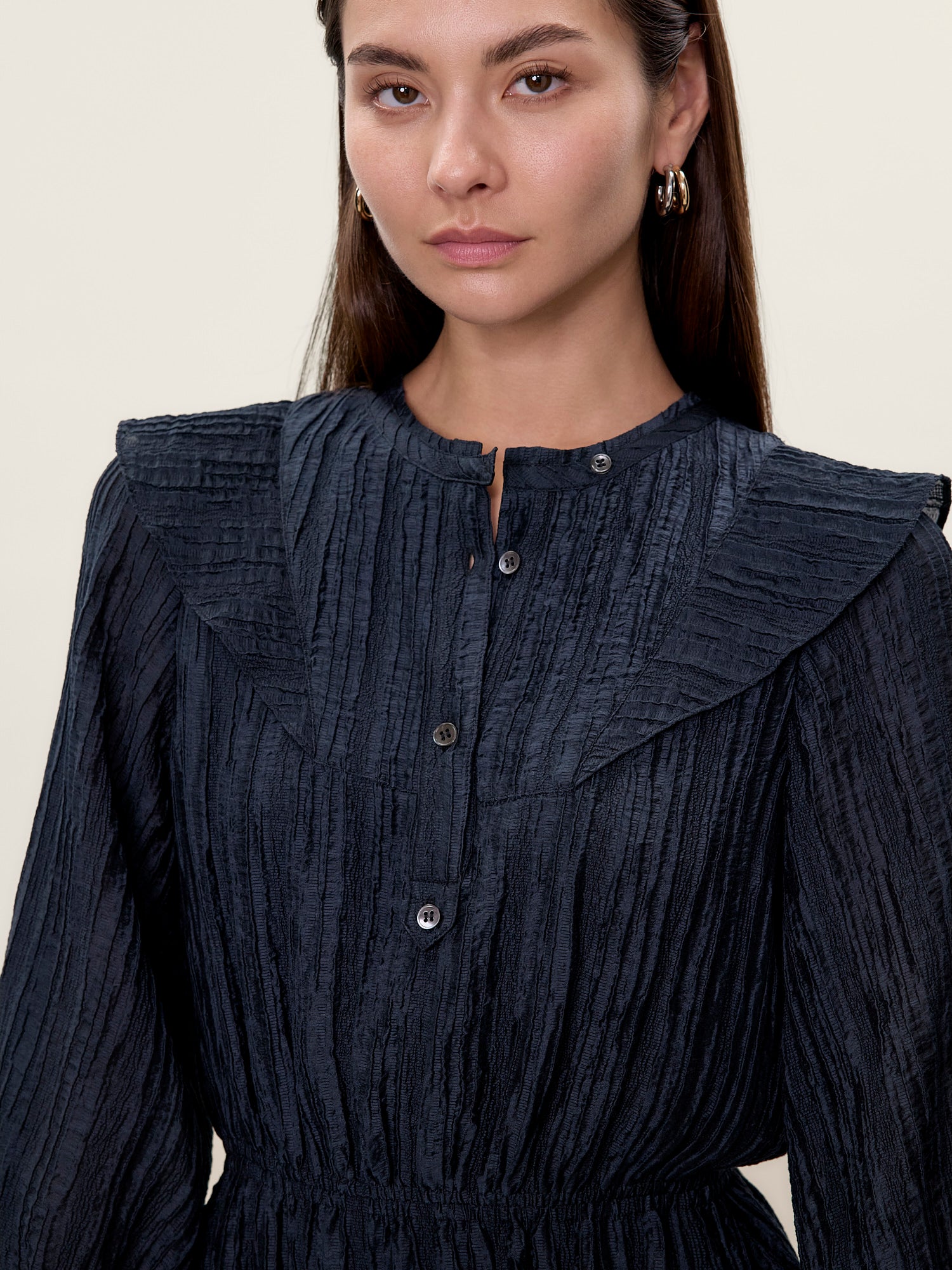 Olivia Mini Dress in Graphite by Rebecca Taylor