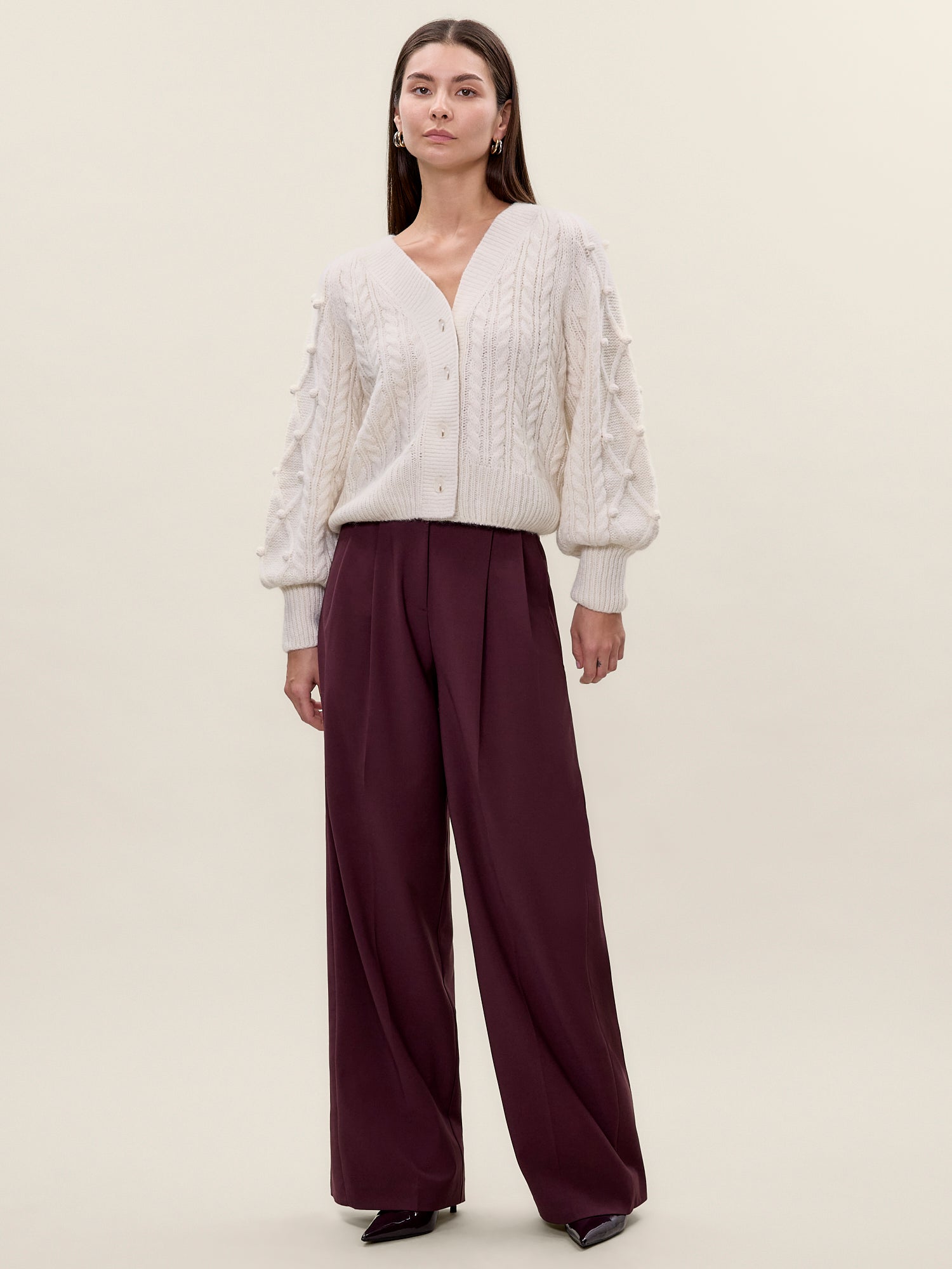 Stevie Pant in Plum by Rebecca Taylor