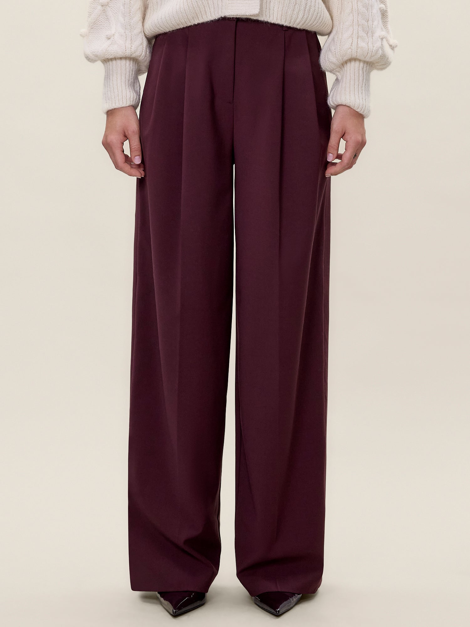 Stevie Pant in Plum by Rebecca Taylor