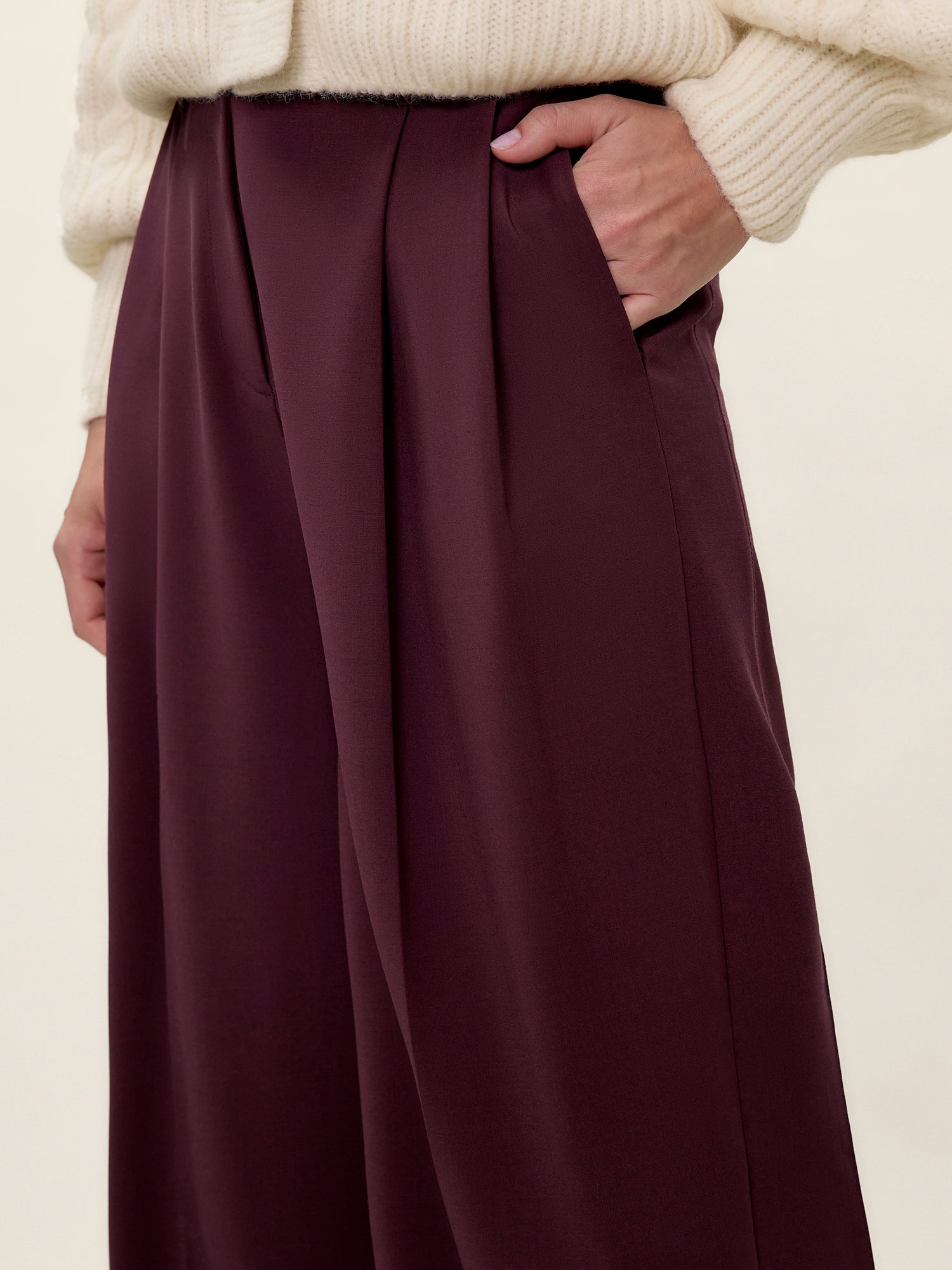Stevie Pant in Plum by Rebecca Taylor