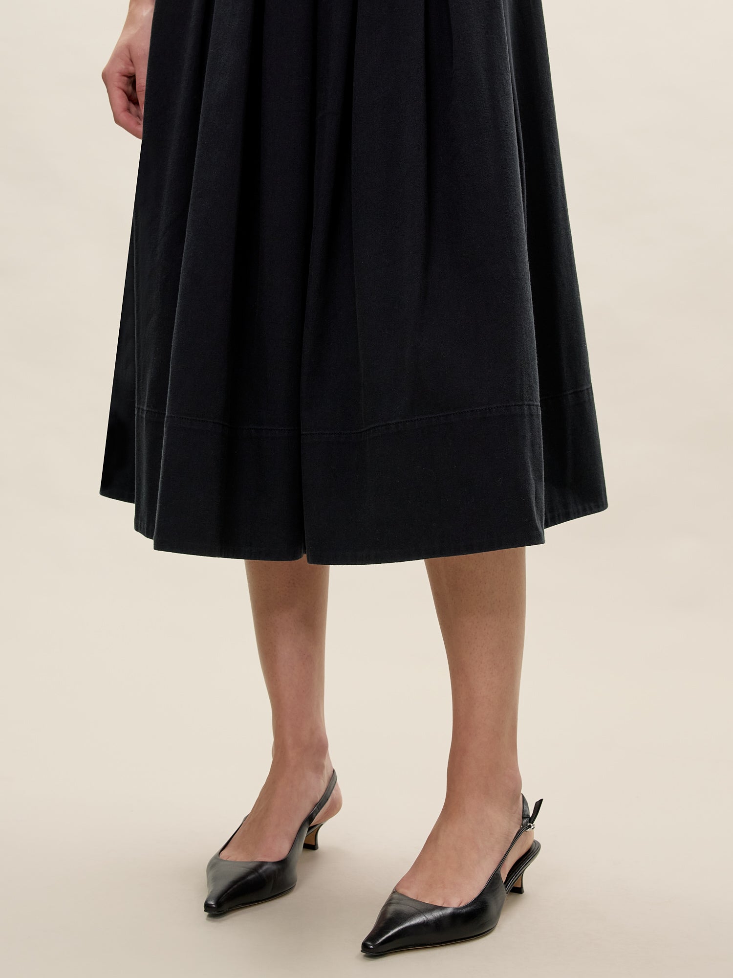 Edith Garment Dyed Dress in Black by Rebecca Taylor