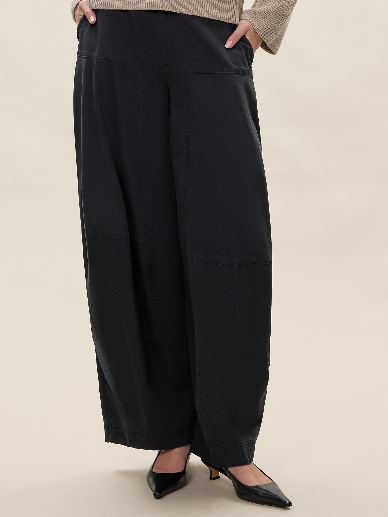 Edith Garment Dyed Jean in Black by Rebecca Taylor