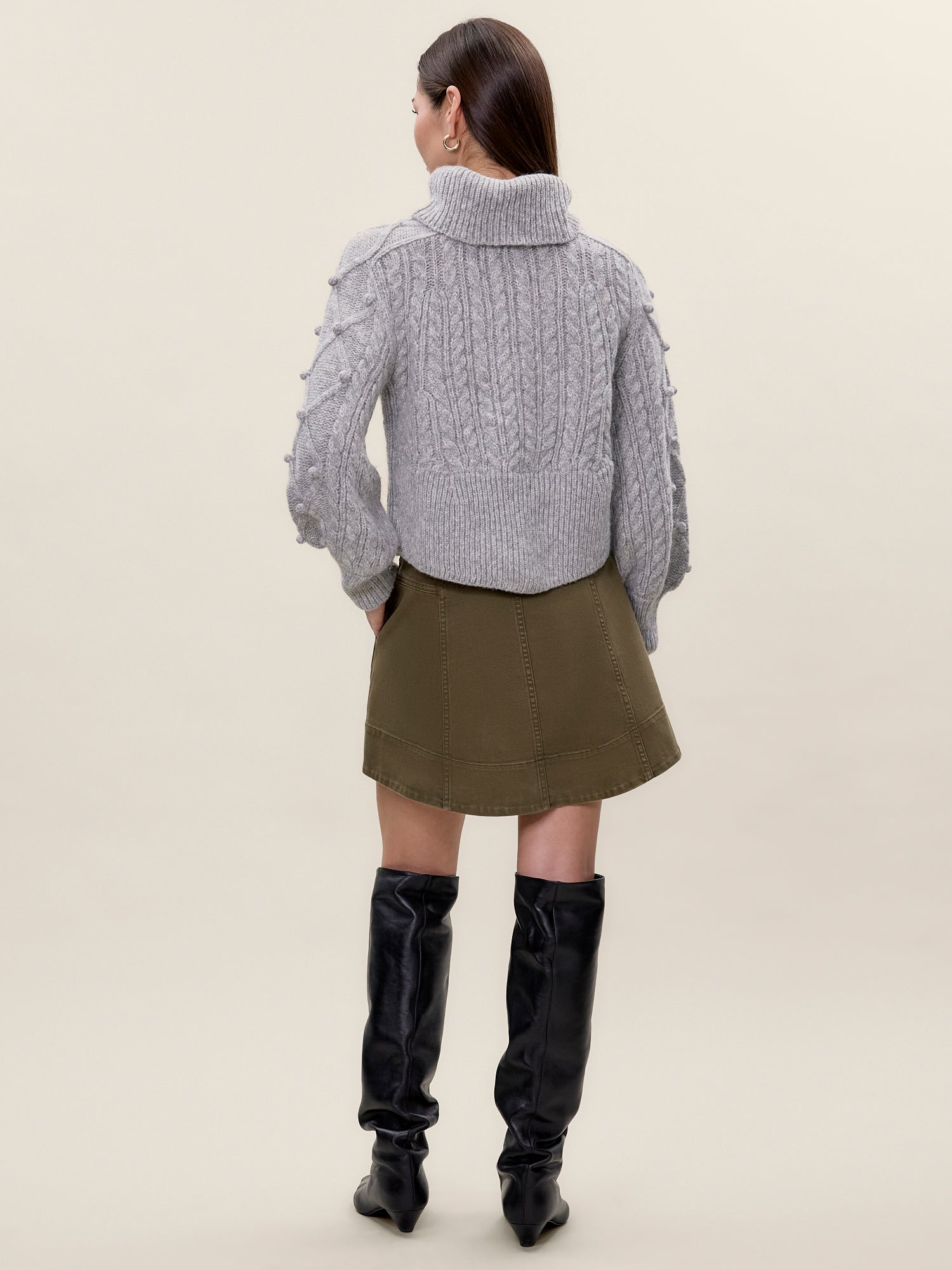 Petra Sweater in Light Grey by Rebecca Taylor