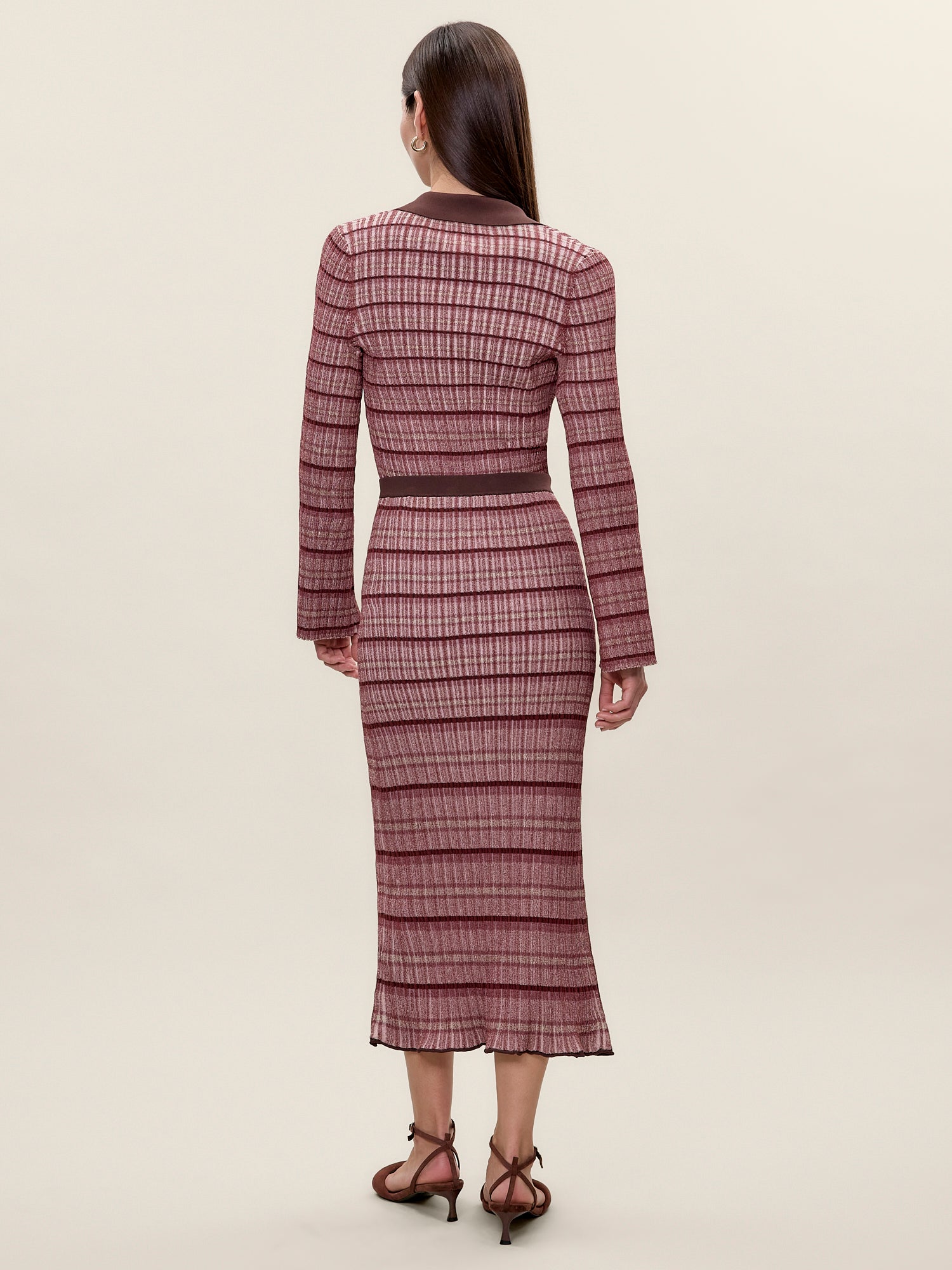 Laine Sweater Skirt in Tearose Multi by Rebecca Taylor