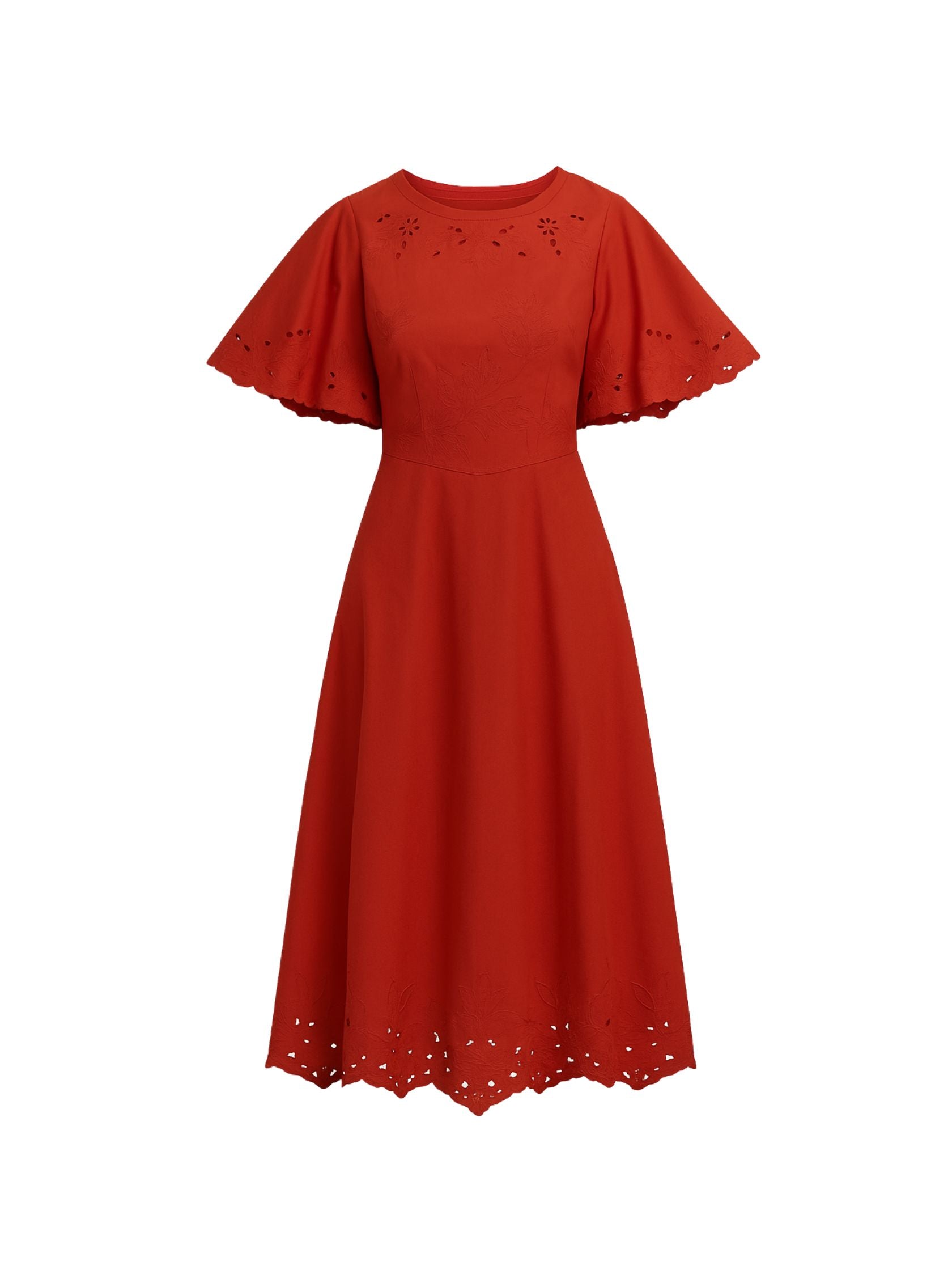 Rachelle Dress in Burnt Sienna by Rebecca Taylor