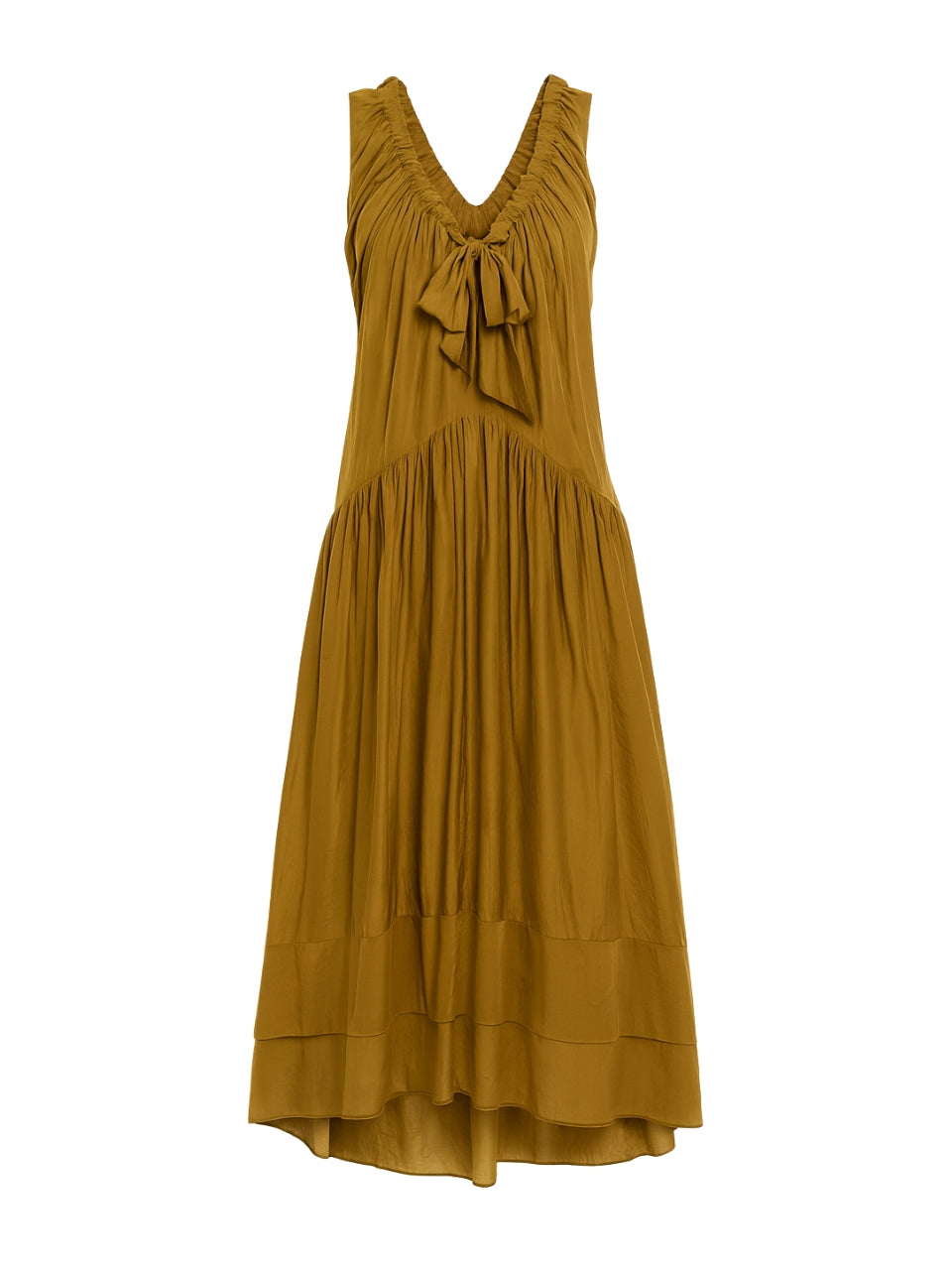 Lilou Sleeveless Dress in Leaf Green by Rebecca Taylor