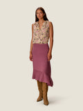 Caroline Ruffle Sleeveless Top
