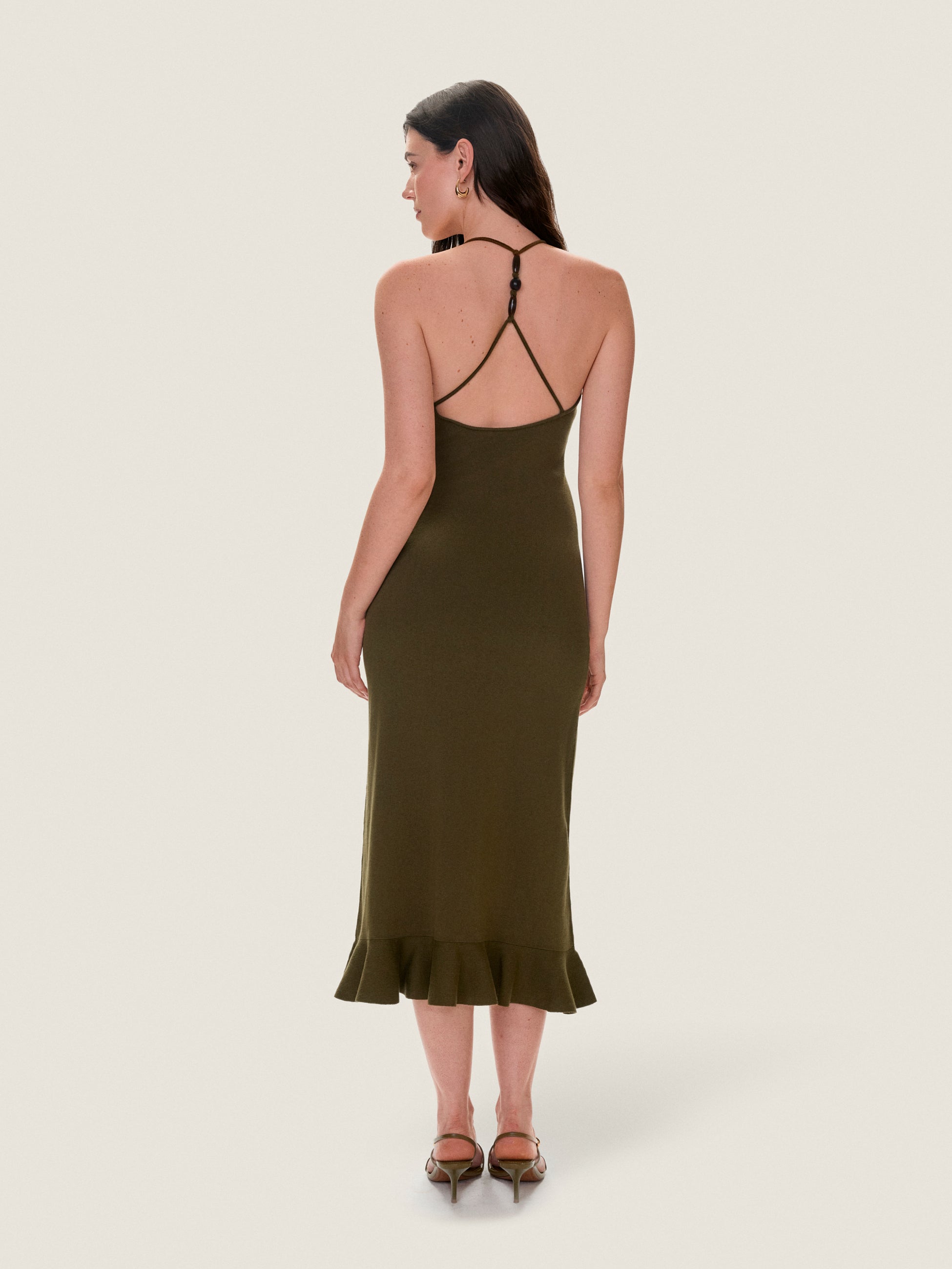 Bailey Sweater Dress in Olive by Rebecca Taylor