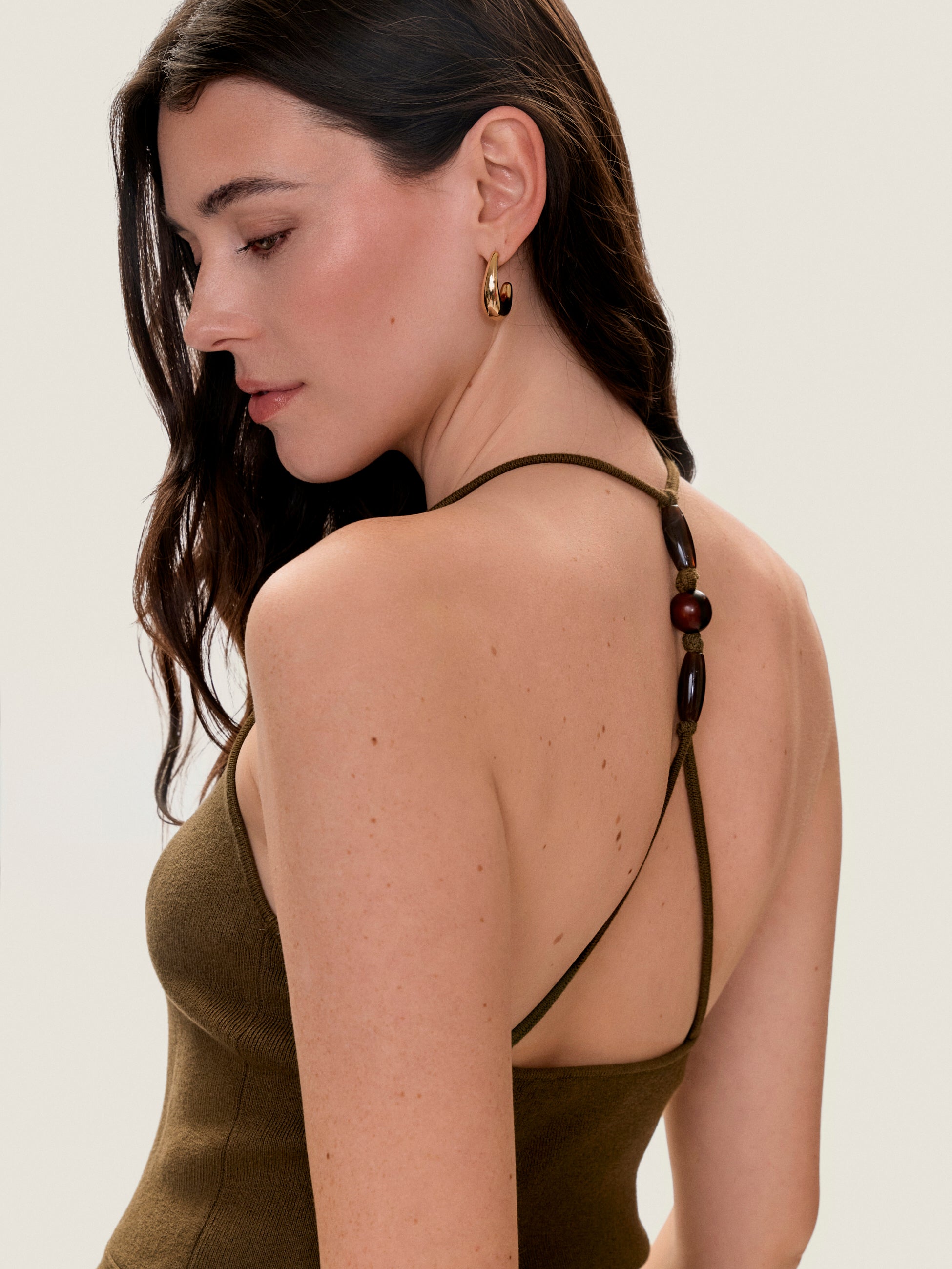 Bailey Sweater Tank in Olive by Rebecca Taylor