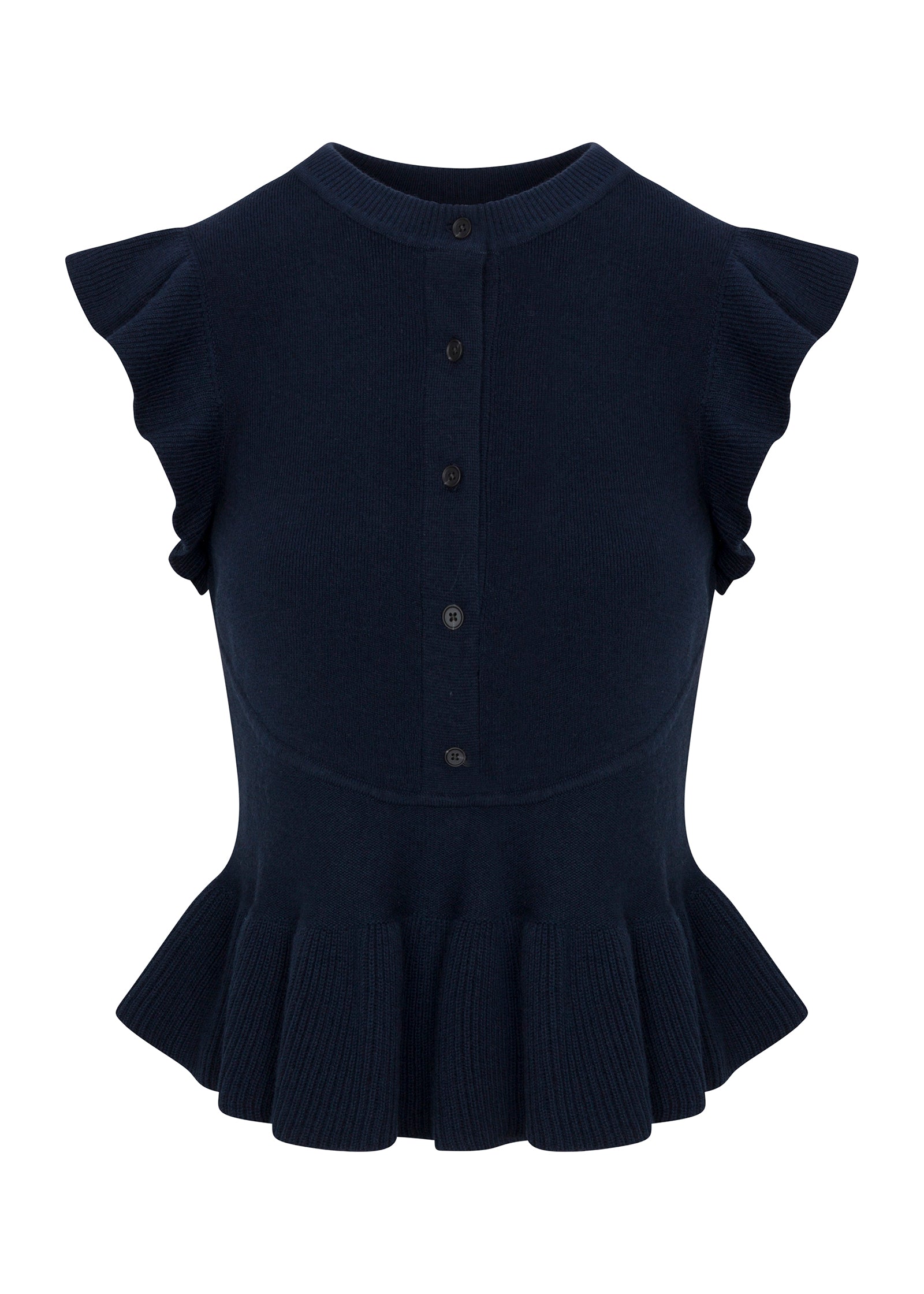 Rhea Knit Sweater in Navy by Rebecca Taylor