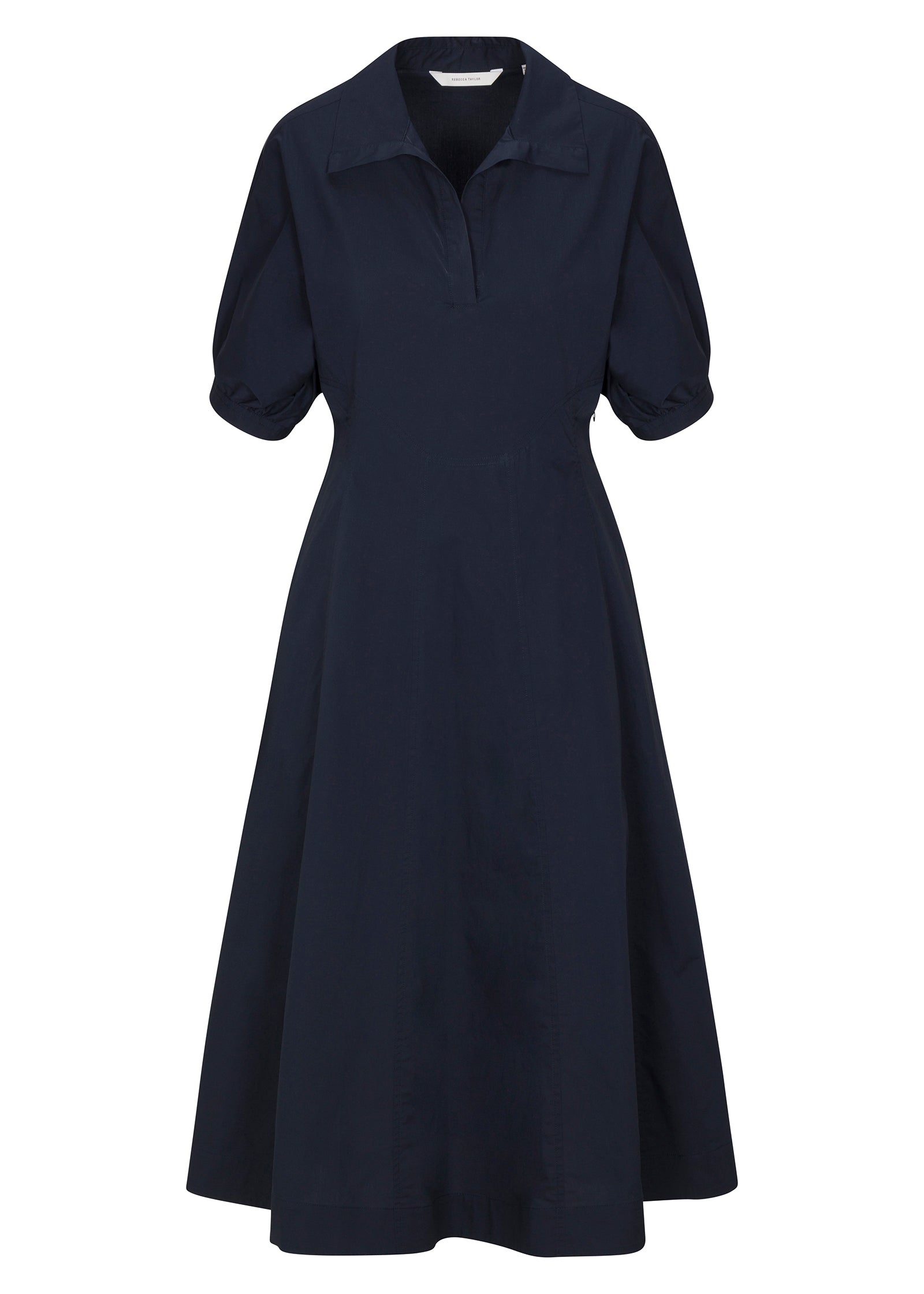 Aisley Poplin Dress in Navy by Rebecca Taylor