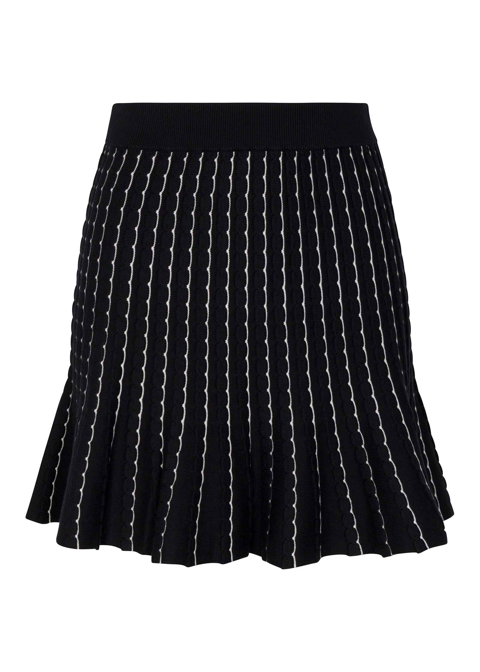 Dorothy Sweater Skirt in Black by Rebecca Taylor