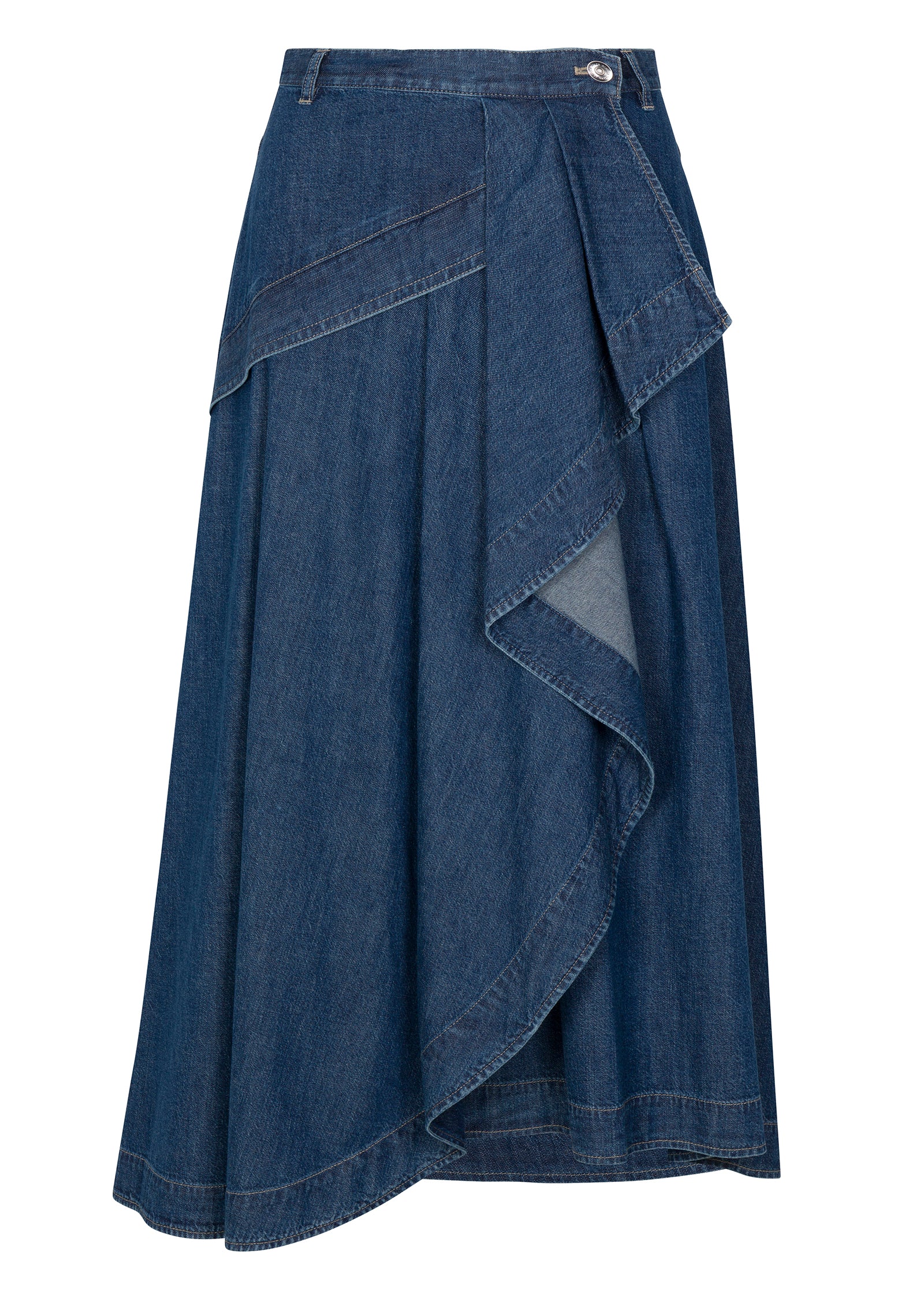 Edith Denim Skirt in Edith Indigo by Rebecca Taylor
