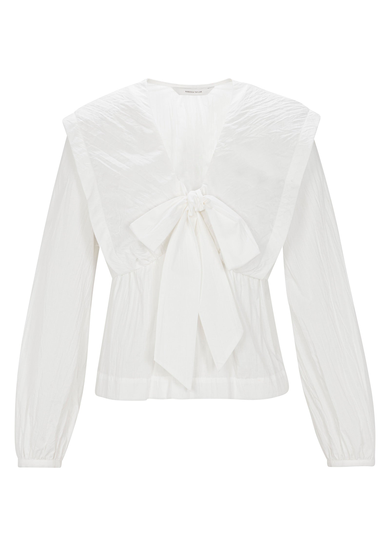 Marietta Cape Blouse in Milk by Rebecca Taylor