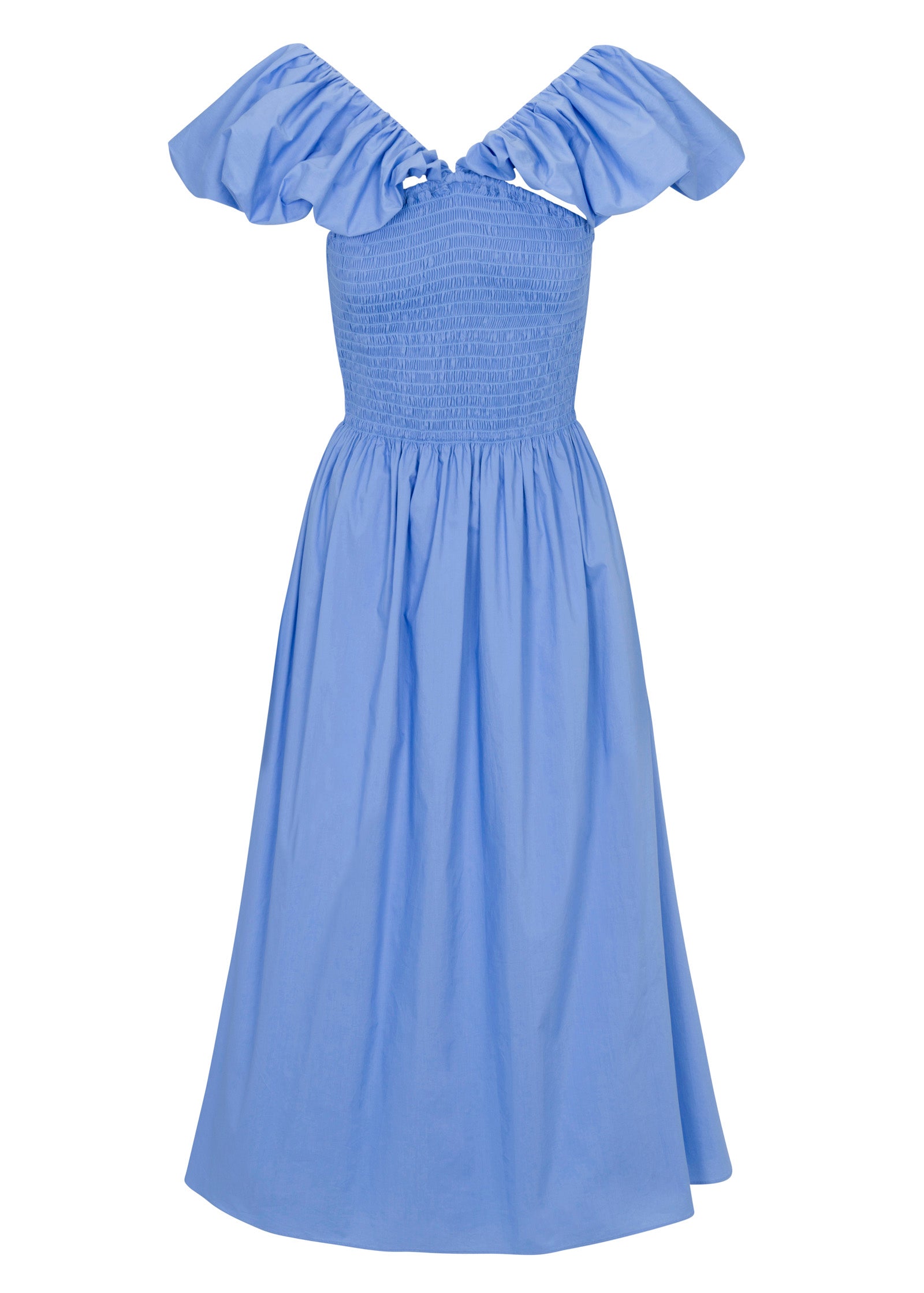 Yara Poplin Midi Dress in Bluebell by Rebecca Taylor