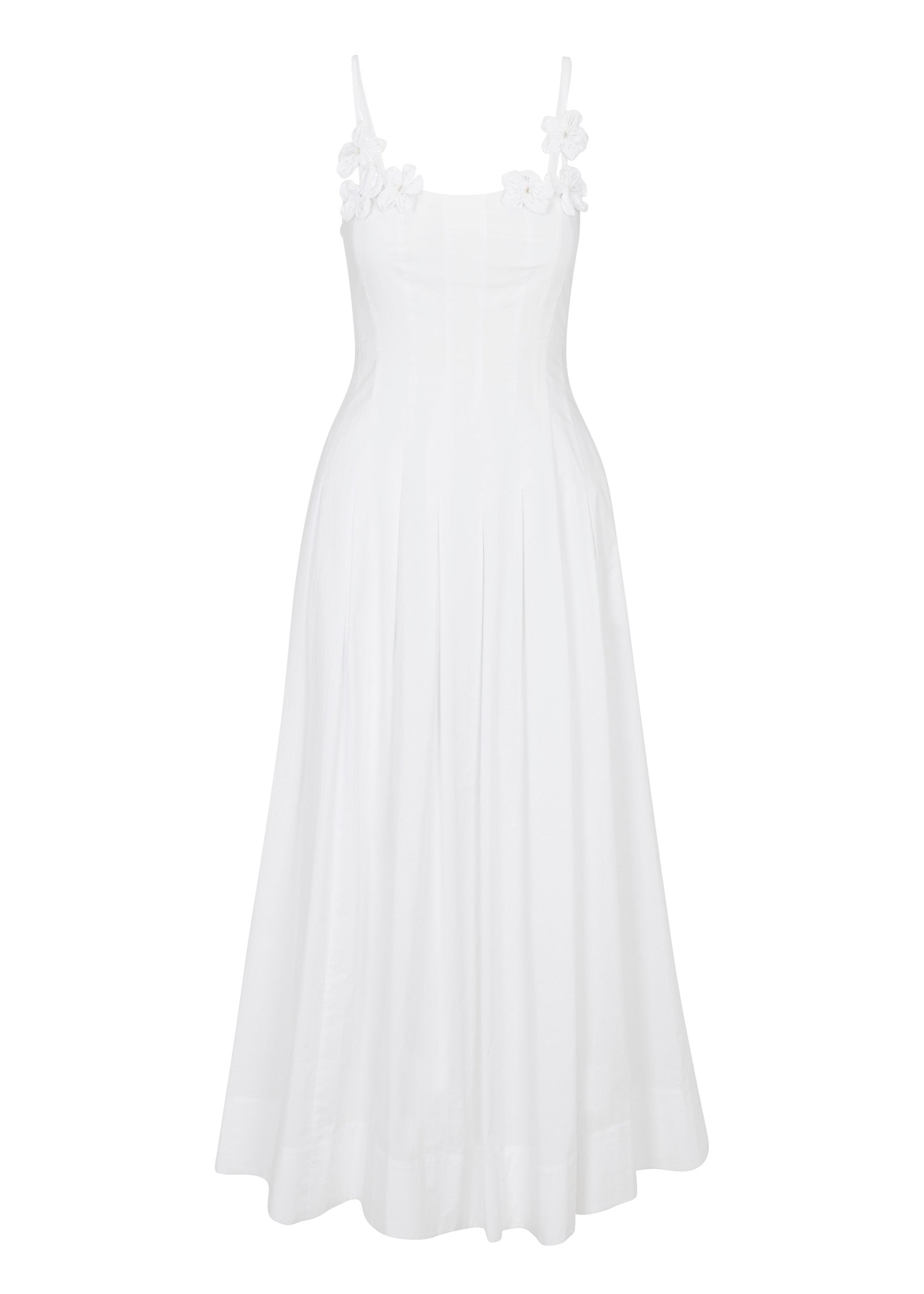 Priya Poplin Dress in Milk by Rebecca Taylor