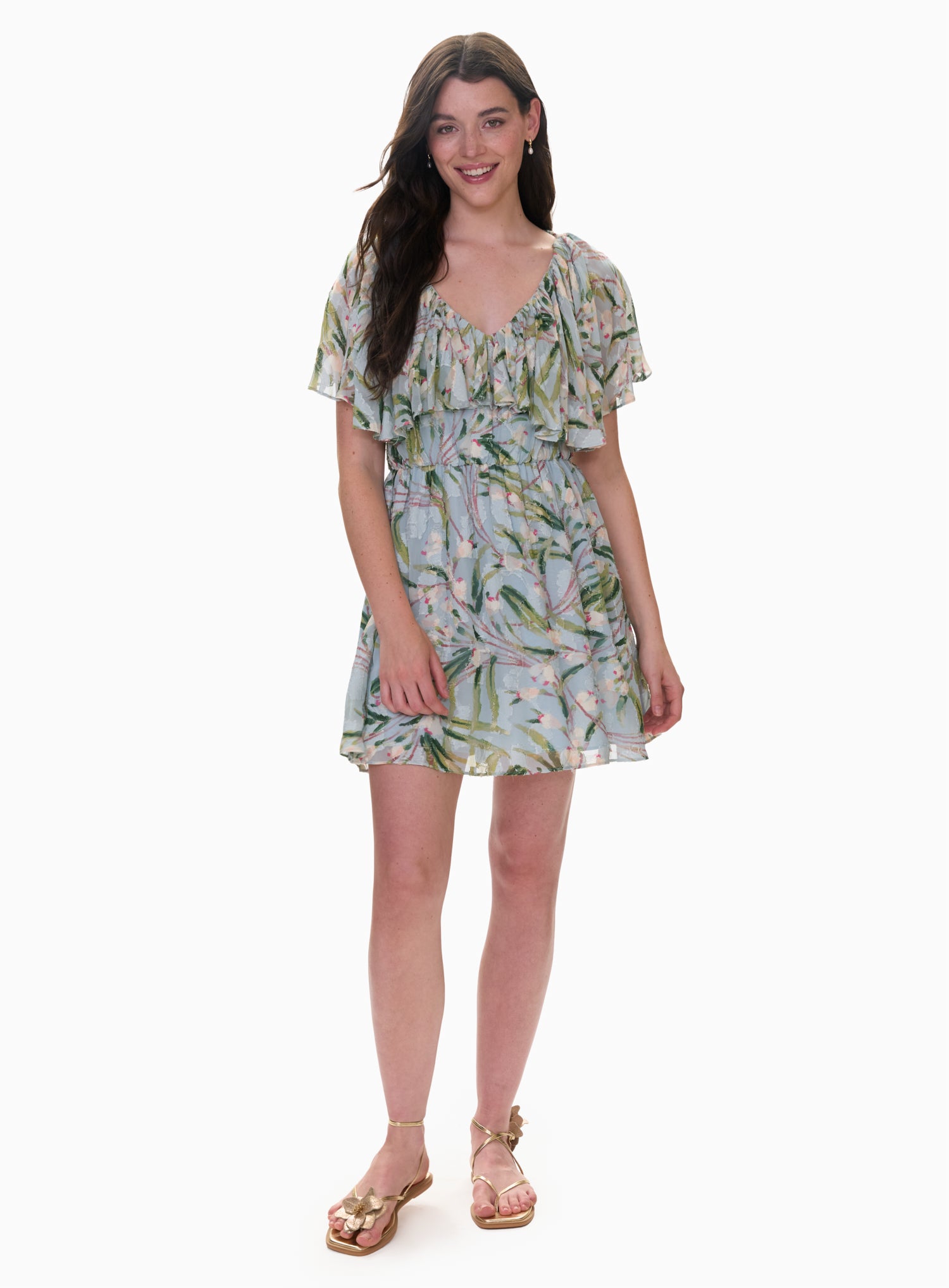 Mia Mini Dress in Seafoam Multi by Rebecca Taylor