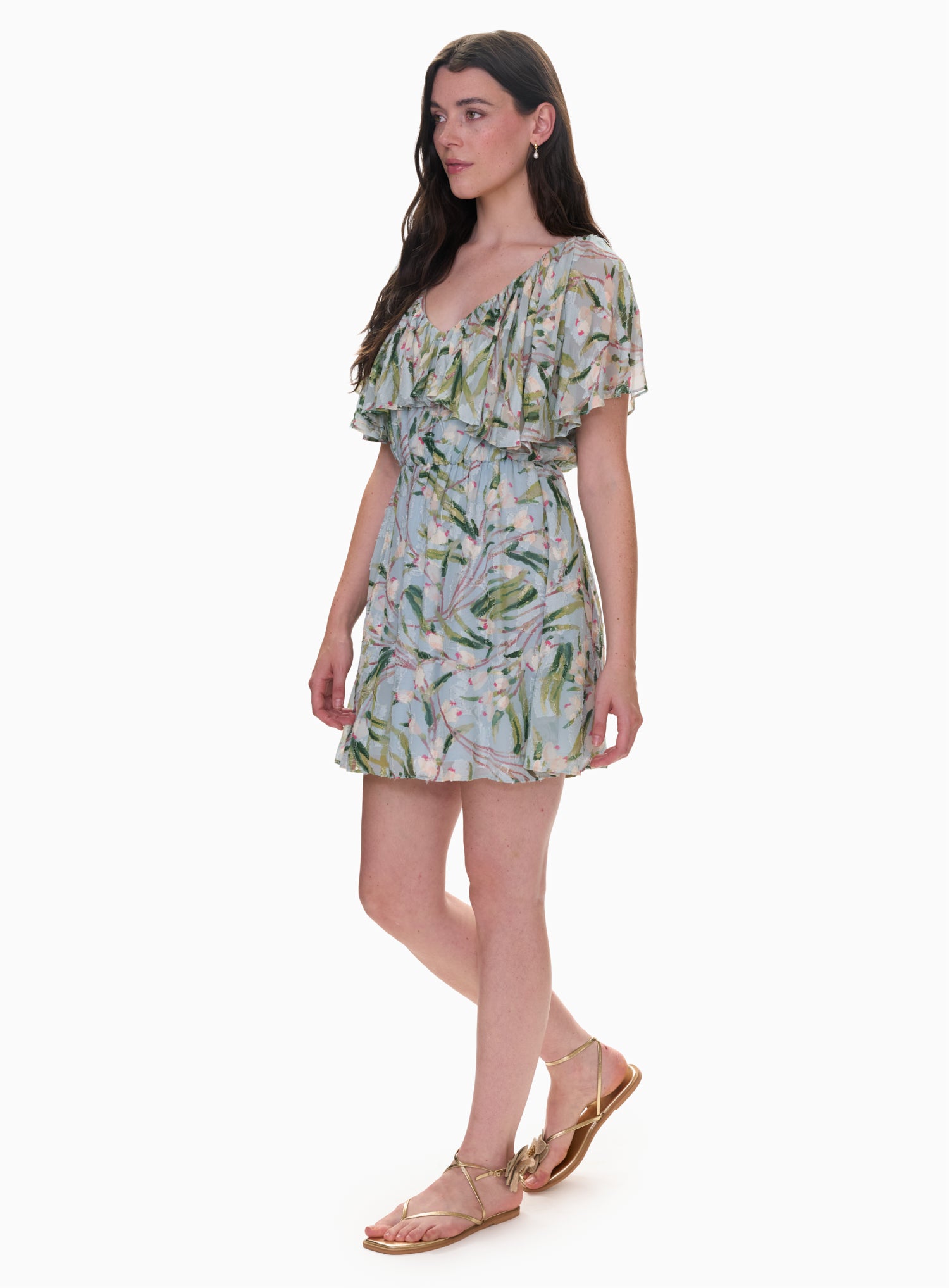 Mia Mini Dress in Seafoam Multi by Rebecca Taylor