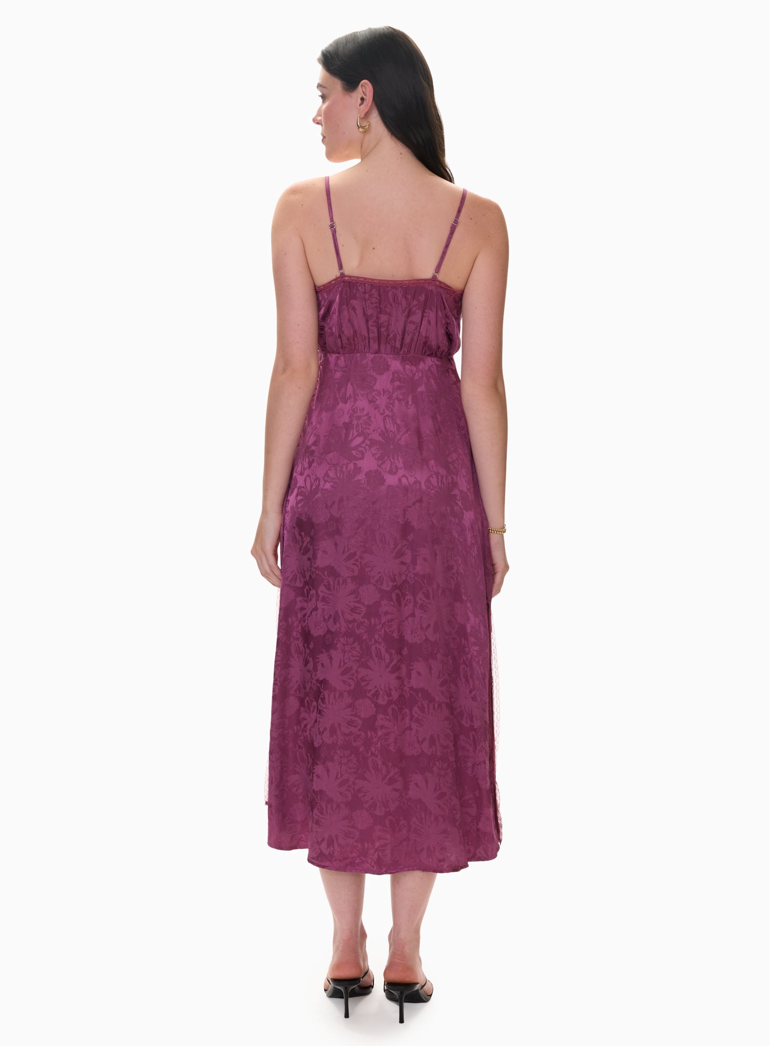 Neveah Jacquard Cami Dress in Plum by Rebecca Taylor