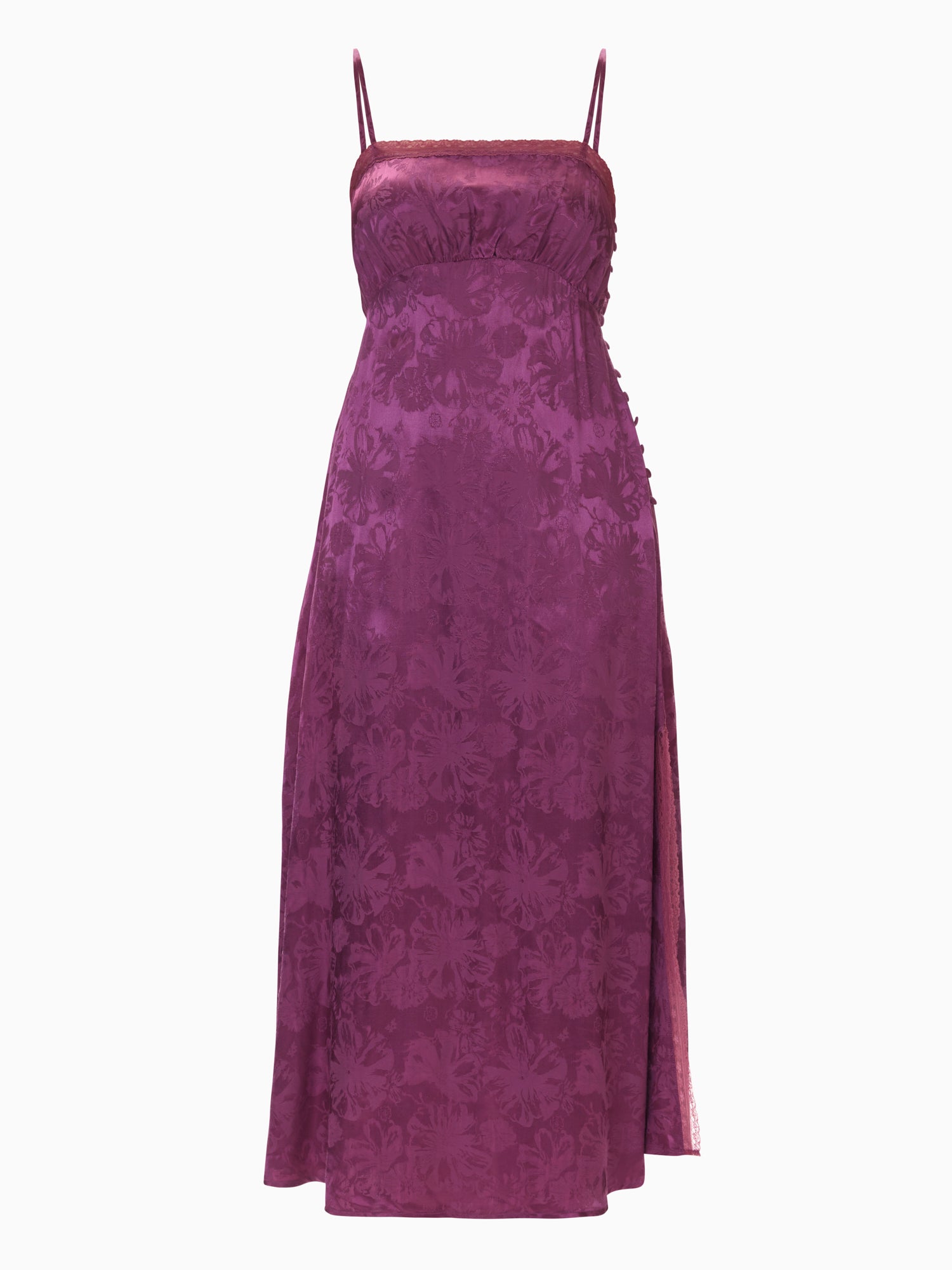 Neveah Jacquard Cami Dress in Plum by Rebecca Taylor