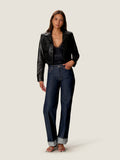 Piper Crop Leather Jacket