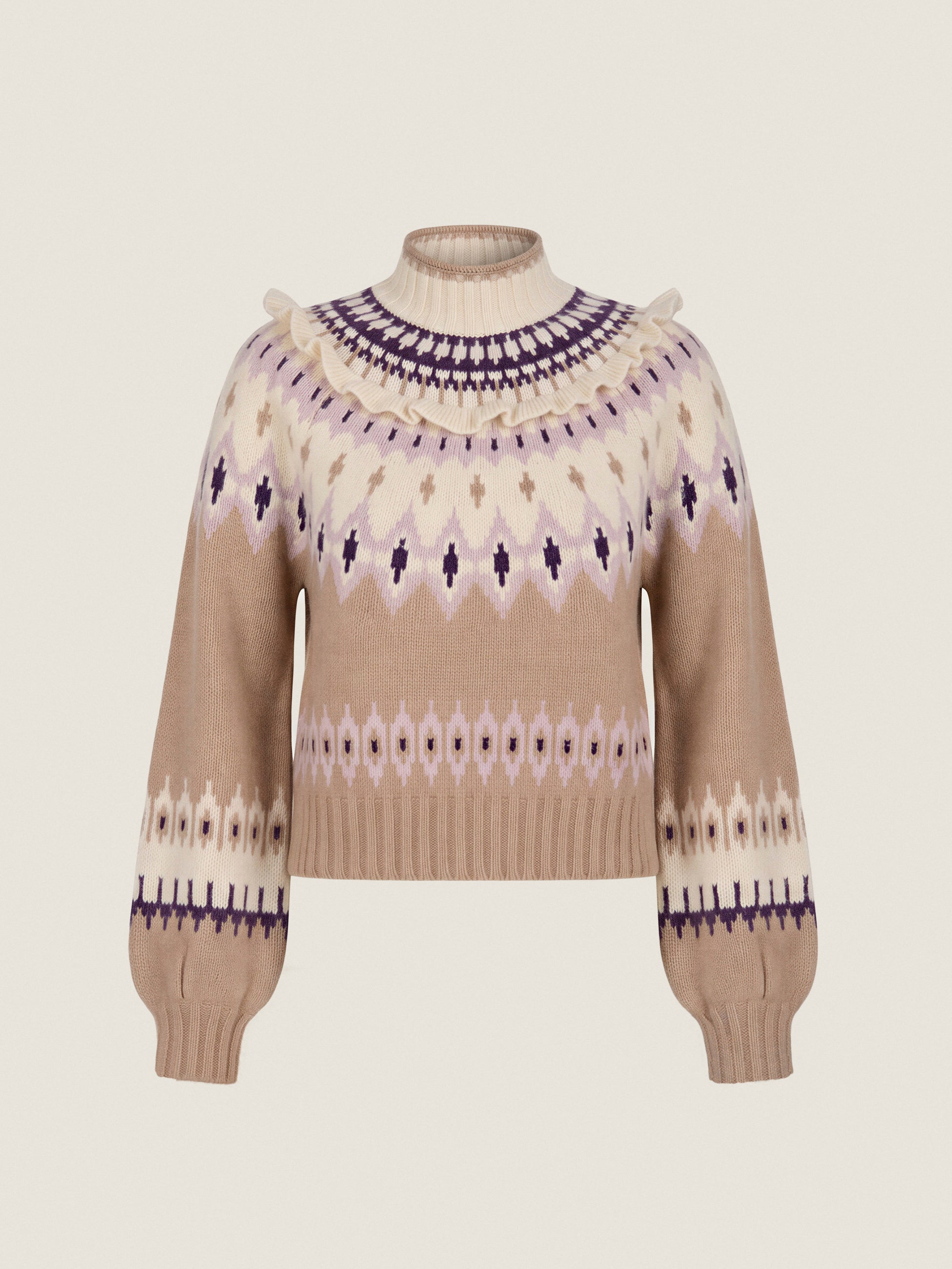 Allie Fair Isle Sweater in Cedar Fair Isle by Rebecca Taylor