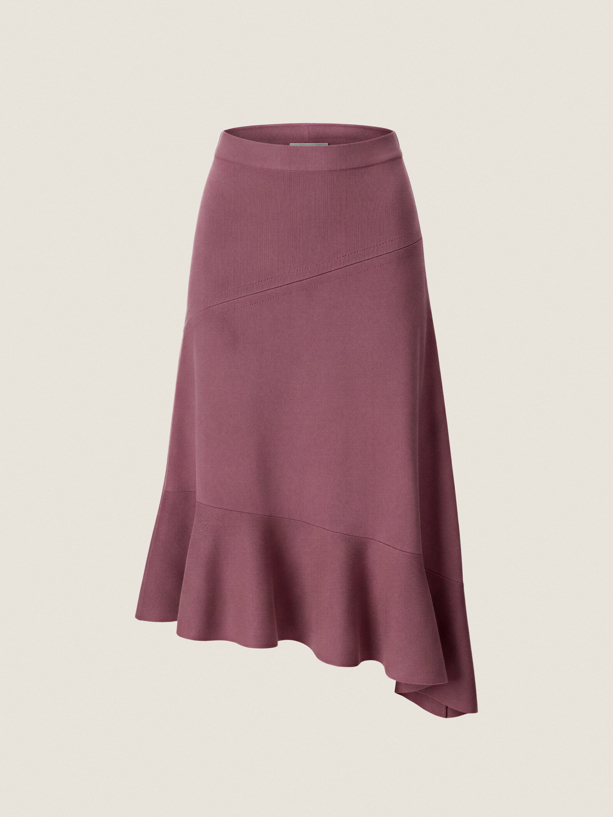 Jocelyn Asymmetrical Sweater Skirt in Soft Plum by Rebecca Taylor