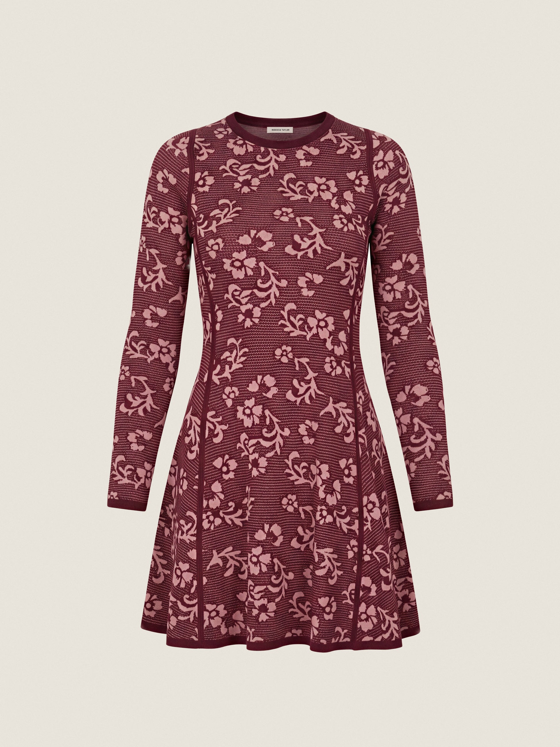 Daleney Jacquard Sweater Dress in Cotto/Blush by Rebecca Taylor