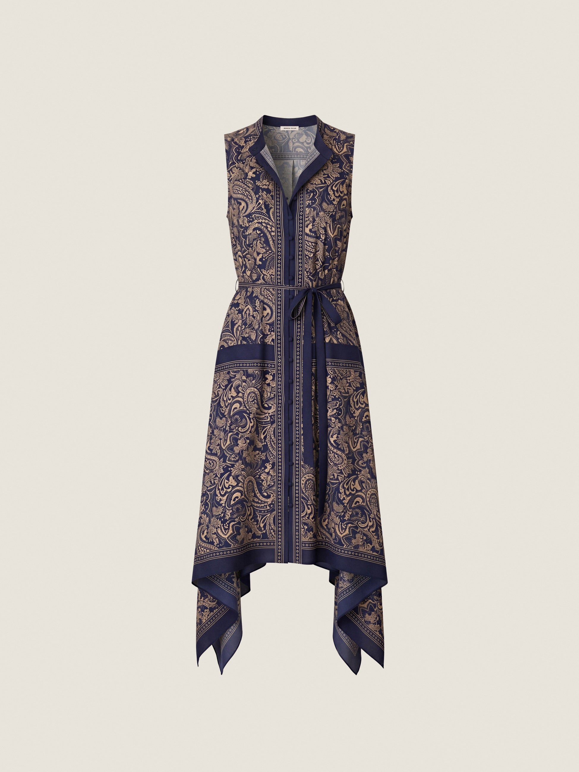 Wren Scarf Dress in Maritime Multi by Rebecca Taylor