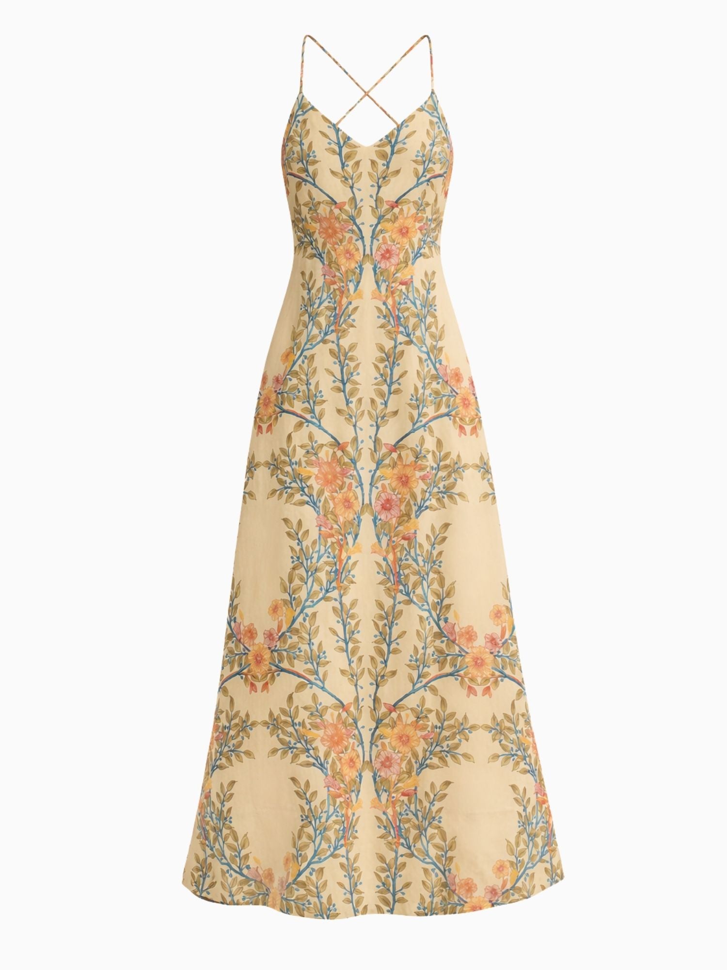 Cleo Printed Dress in Buttercream Multi by Rebecca Taylor