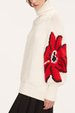 Botanical Intarsia Turtleneck