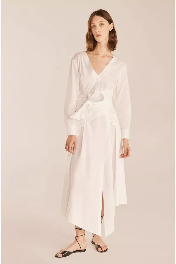 Tie Waist Dress in Milk by Rebecca Taylor