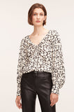 Paige Fleur Drawstring Long Sleeve Blouse