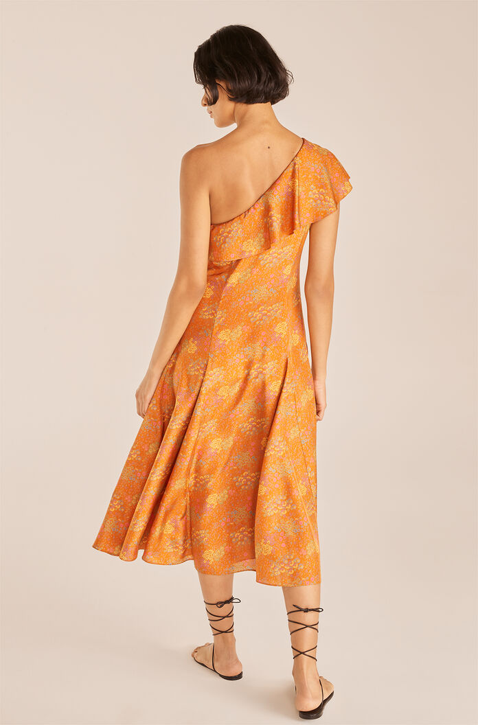 Isabelle Dress in Isabelle Fleur Burnt Orange Combo by Rebecca Taylor