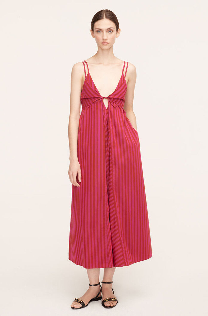 Marseille Stripe Dress in Marseille Stripe Hibiscus Combo by Rebecca Taylor