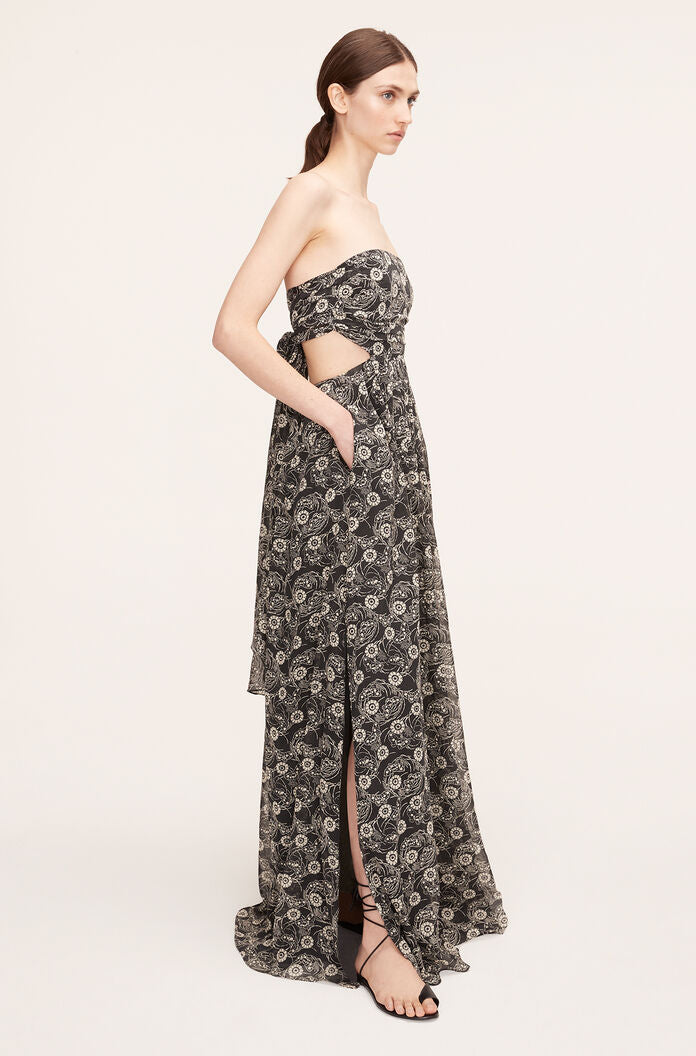Monarch Fleur Whisper Front Dress in Monarch Fleur Black Combo by Rebecca Taylor