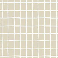 Painterly Windowpane Belted Bustier Dress