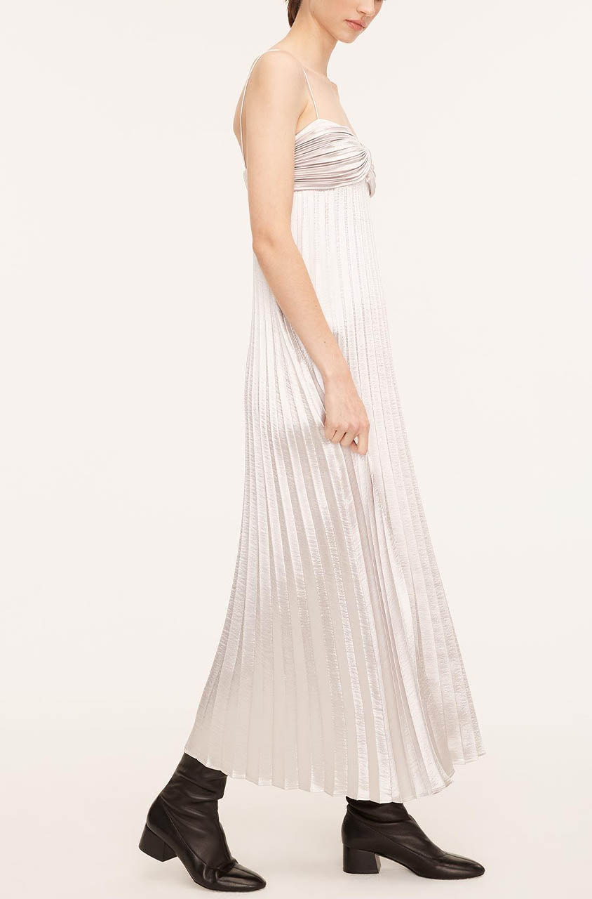 Lamé Pleated Dress