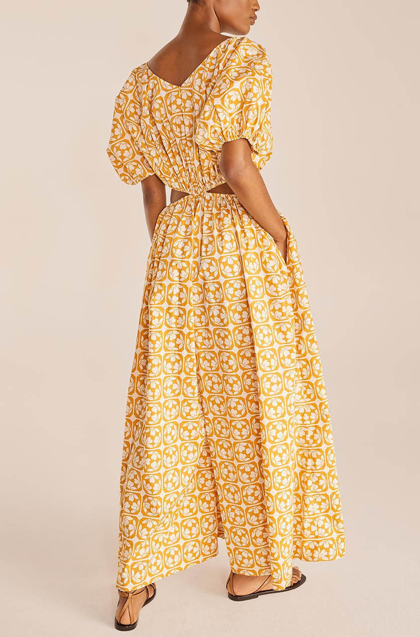 Lattice Fleur Poplin Jumpsuit in Lattice Fleur Honey Combo by Rebecca Taylor
