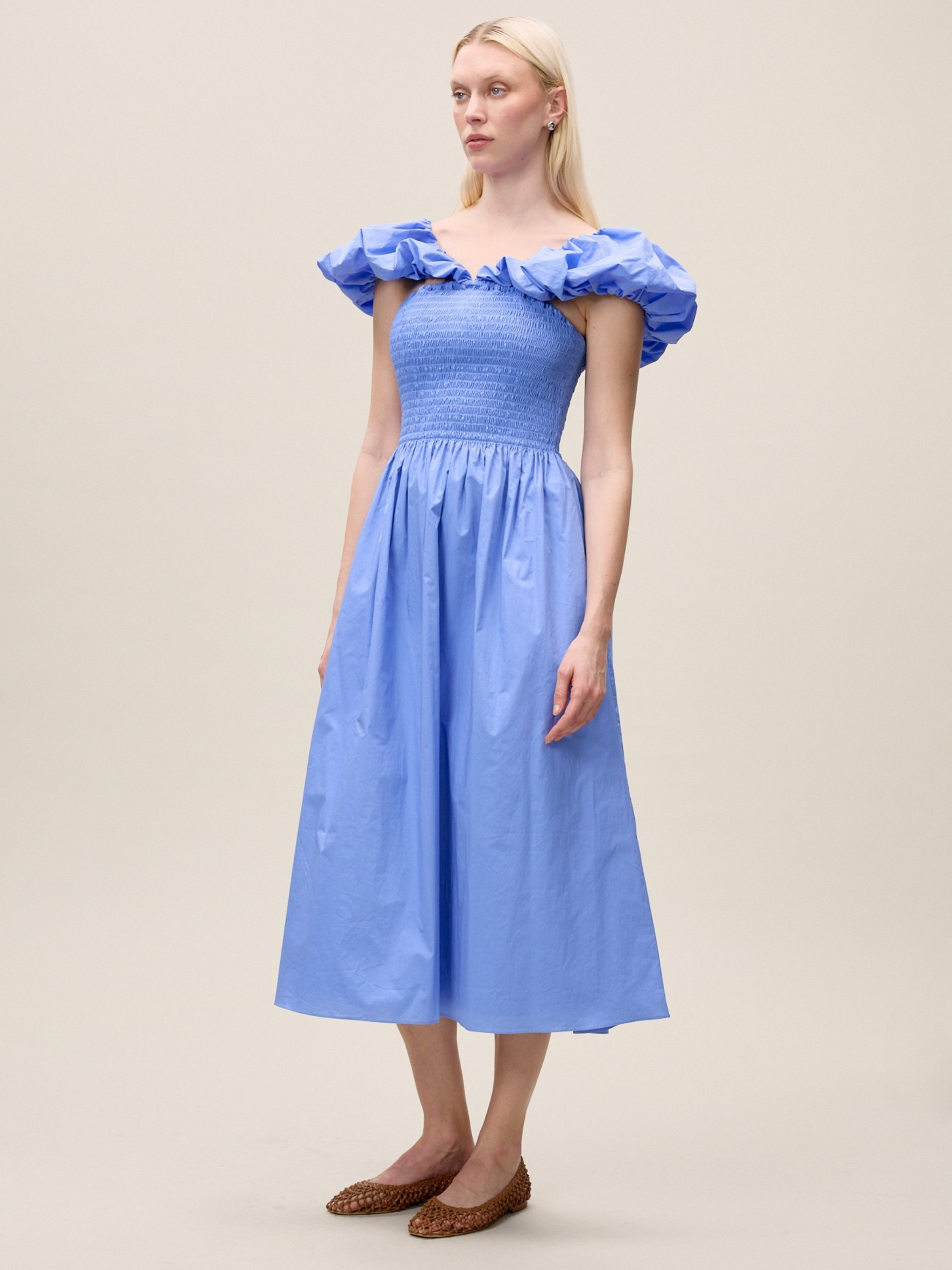 Yara Poplin Midi Dress