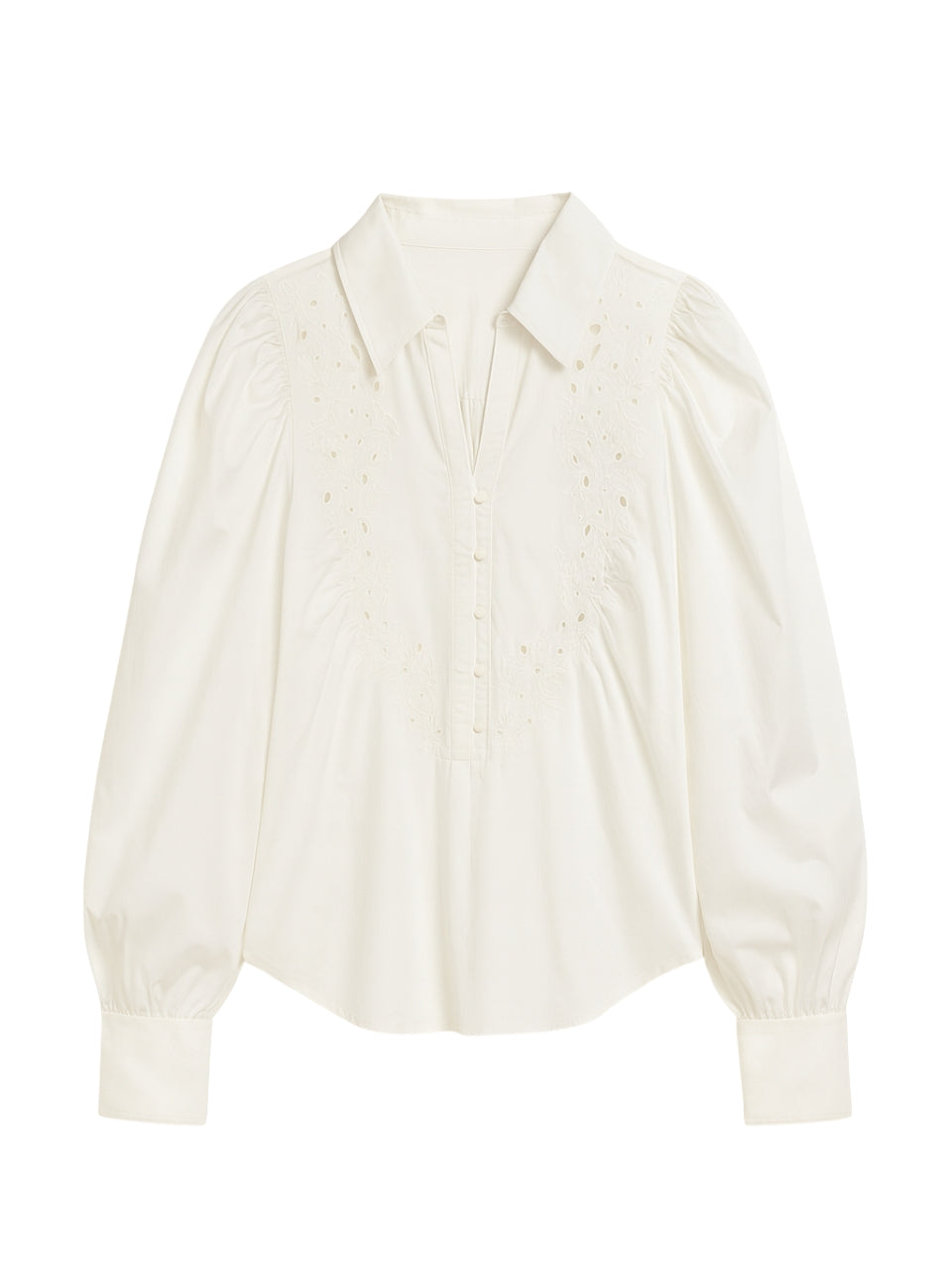  Rachelle Pop Over Blouse in Ivory by Rebecca Taylor