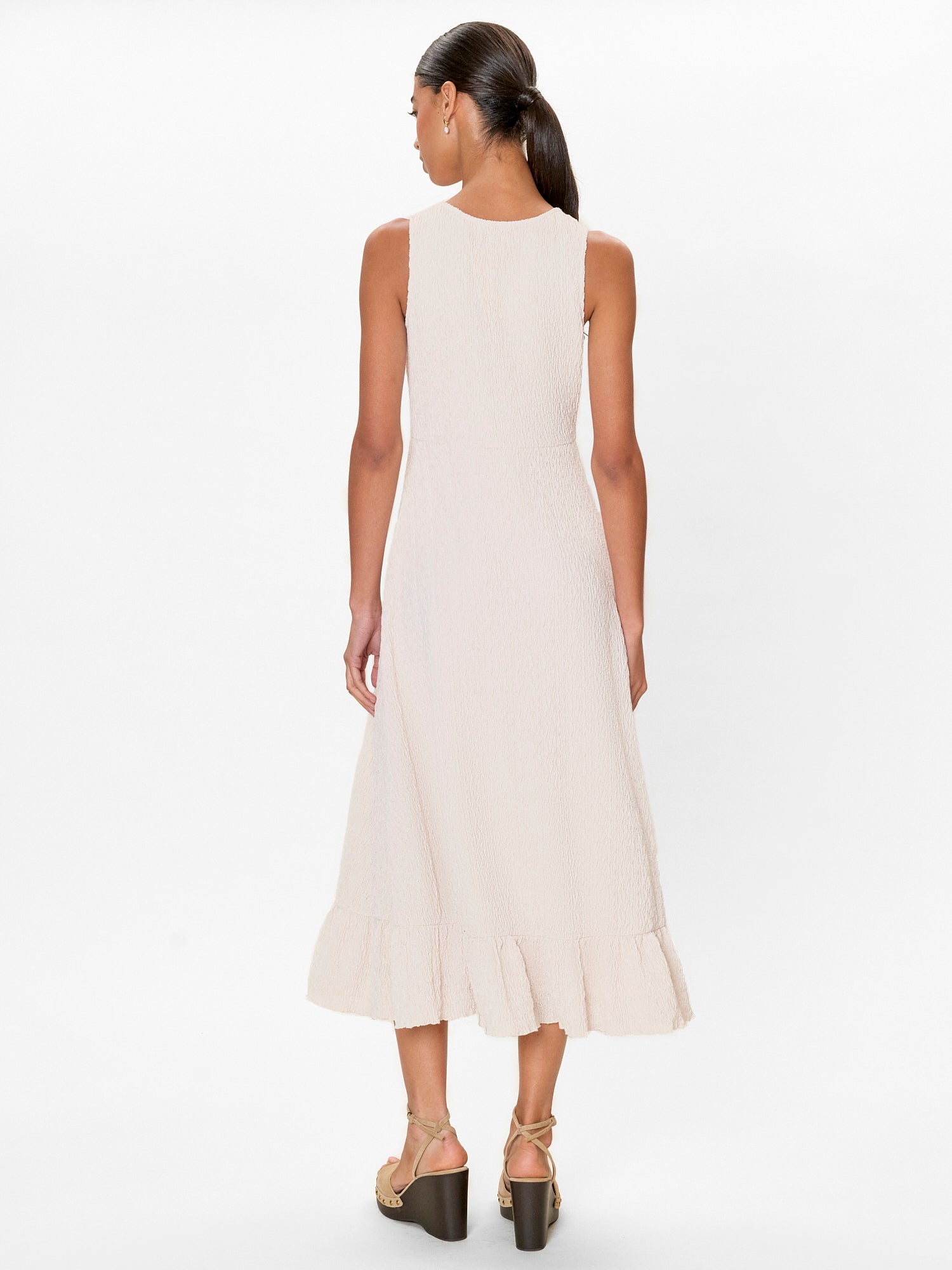  Taryn Knit Dress in Cream by Rebecca Taylor