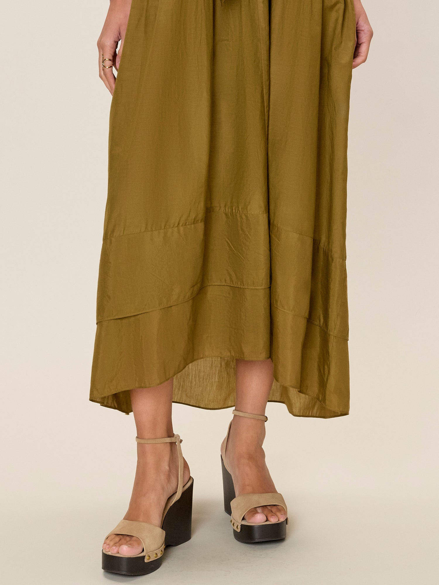  Lilou Sleeveless Dress in Leaf Green by Rebecca Taylor