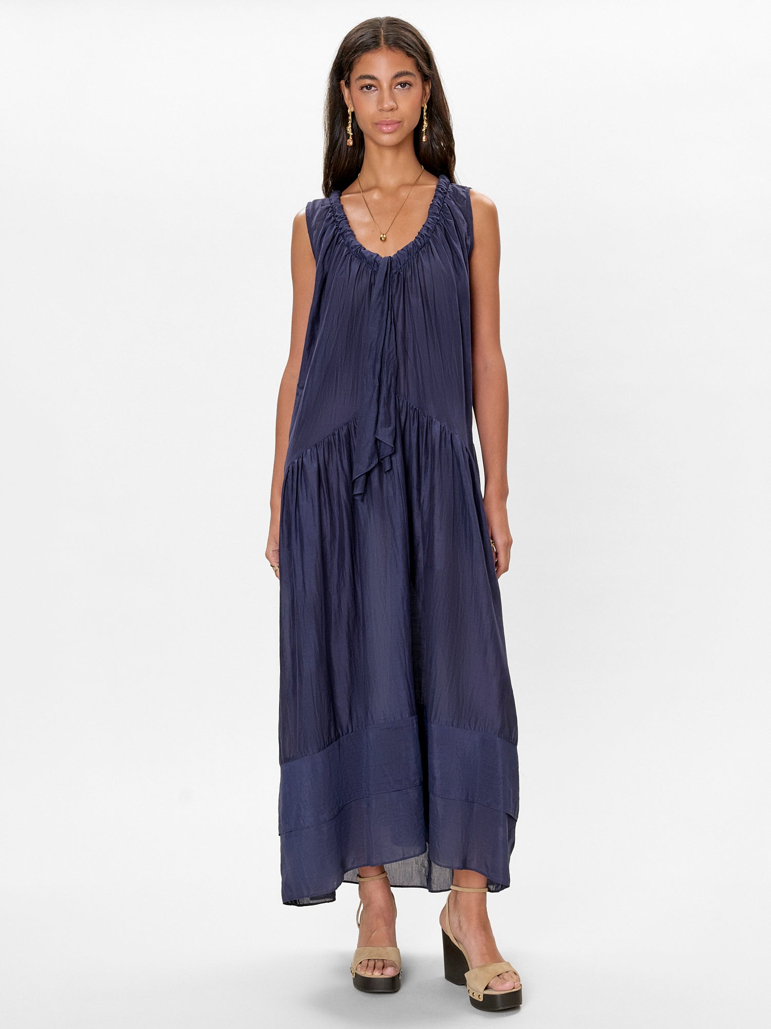  Lilou Sleeveless Dress in Maritime Blue by Rebecca Taylor