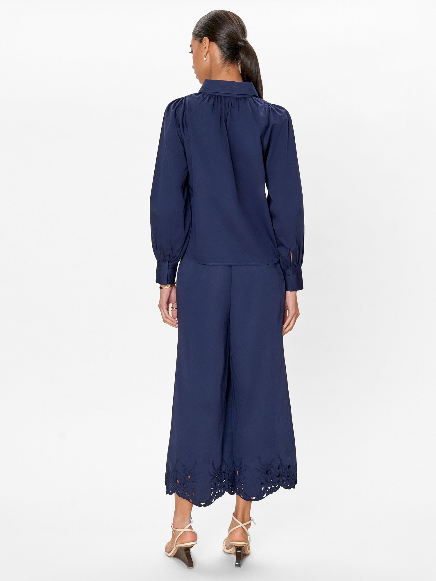  Rachelle Pop Over Blouse in Maritime Blue by Rebecca Taylor